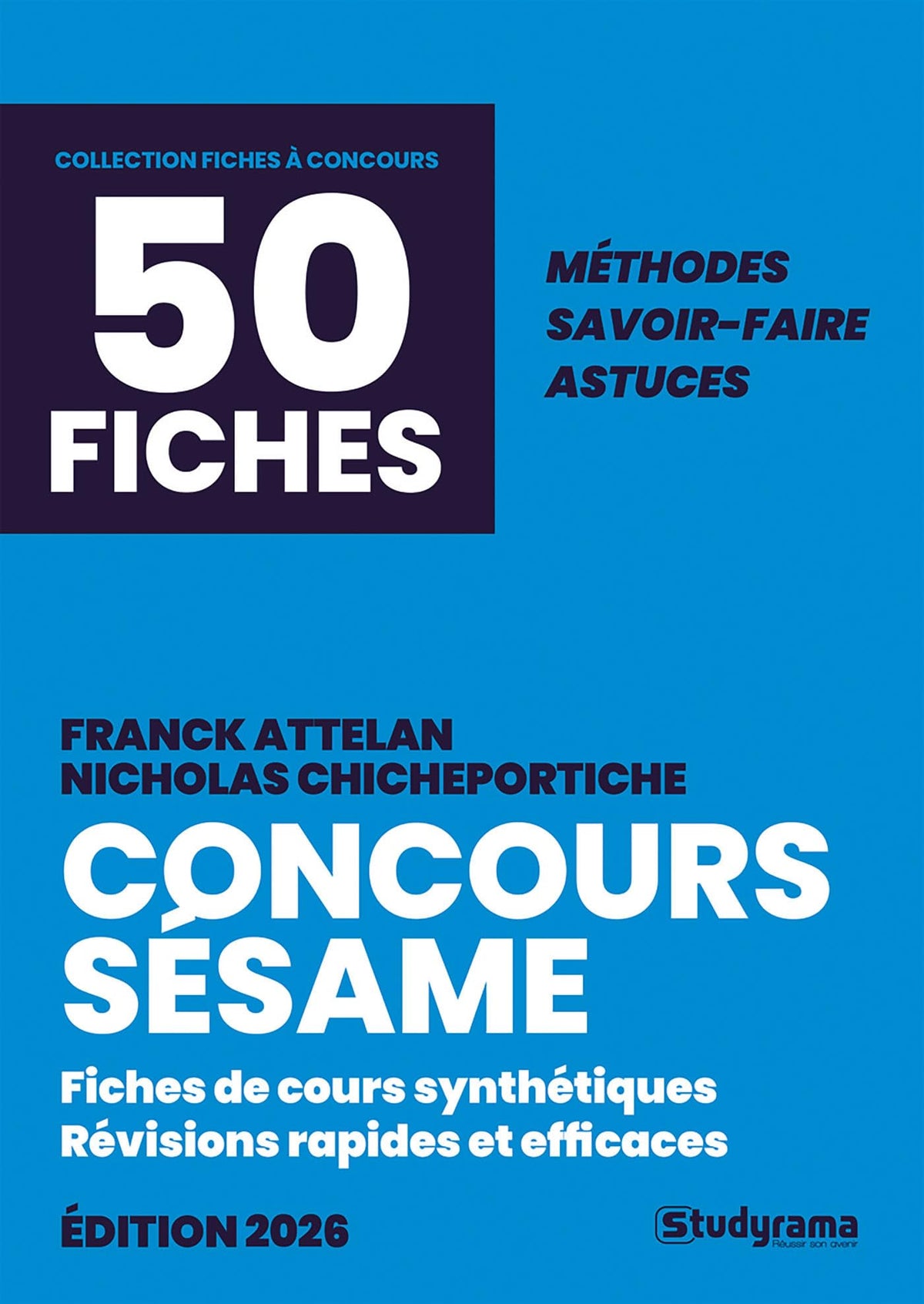 Concours SESAME en 50 fiches 9782759058952