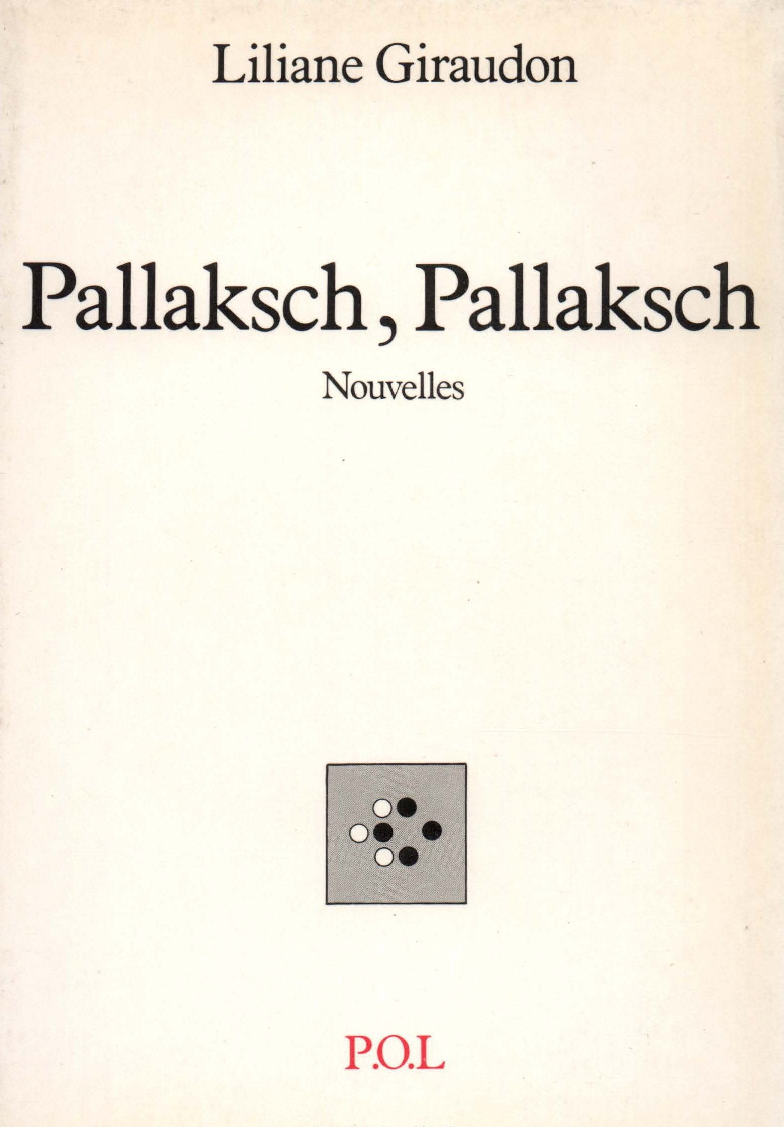 Pallaksch, Pallaksch 9782867441813