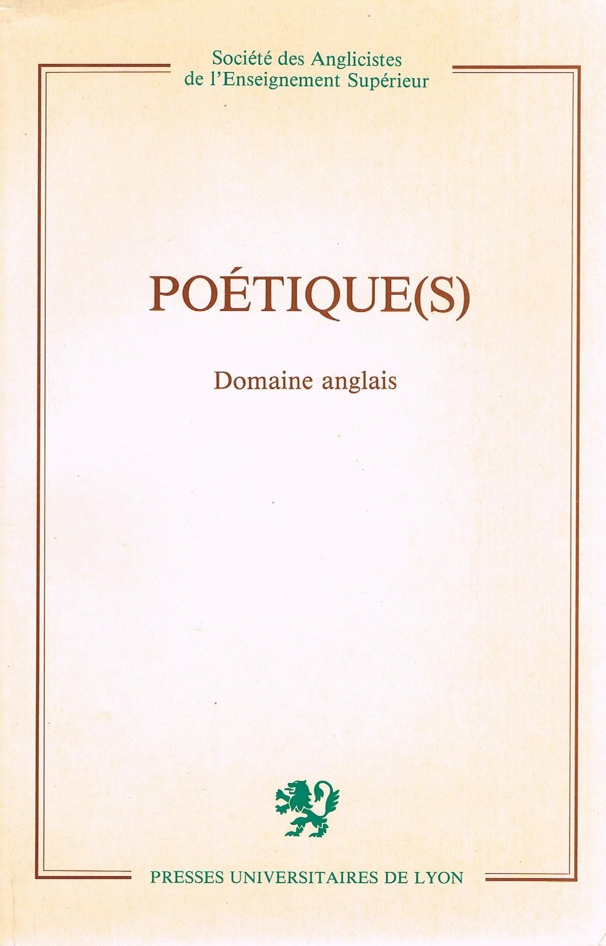 Poétiques, actes 1981 9782729701840