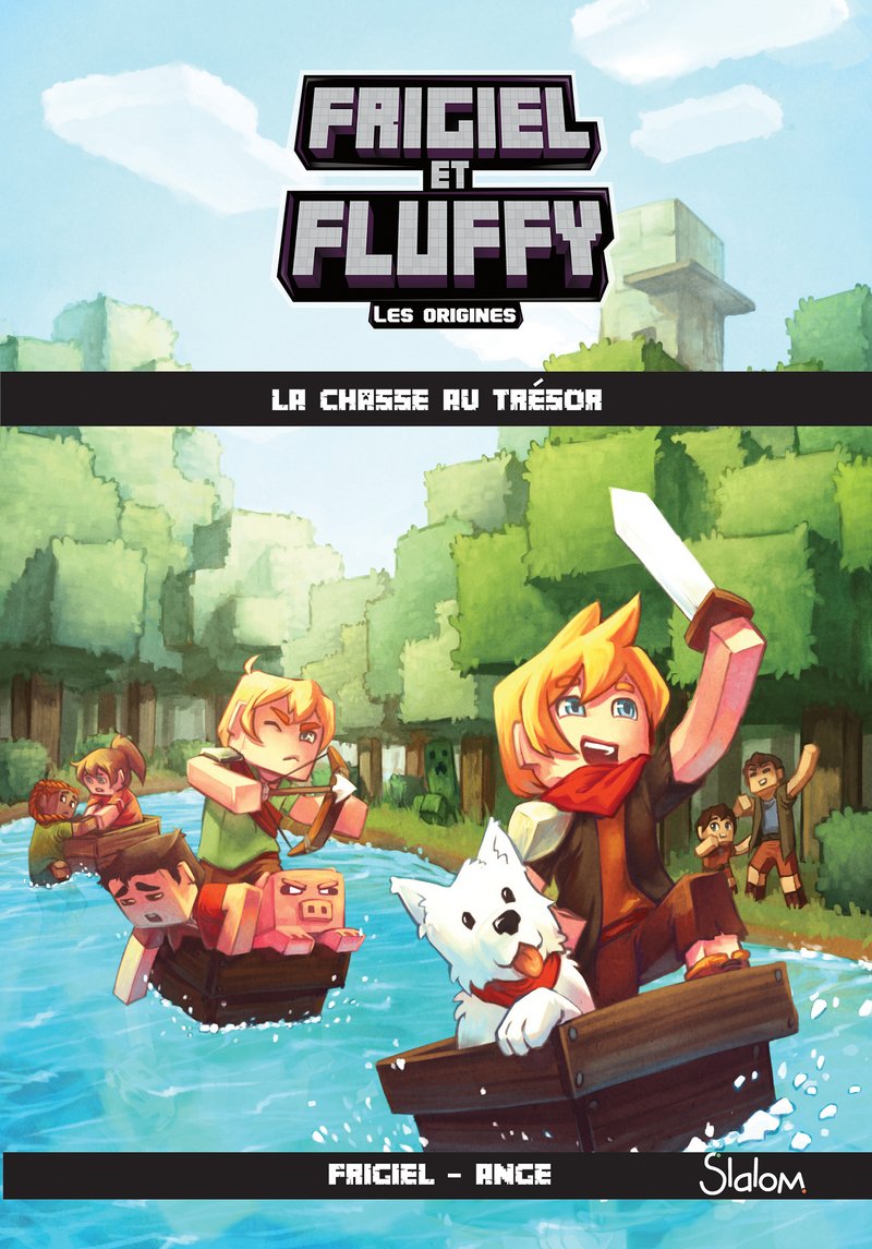 Frigiel et Fluffy, Les Origines (T1) : La chasse au trésor - Lecture roman jeunesse aventures Minecraft - Dès 8 ans 9782375541463