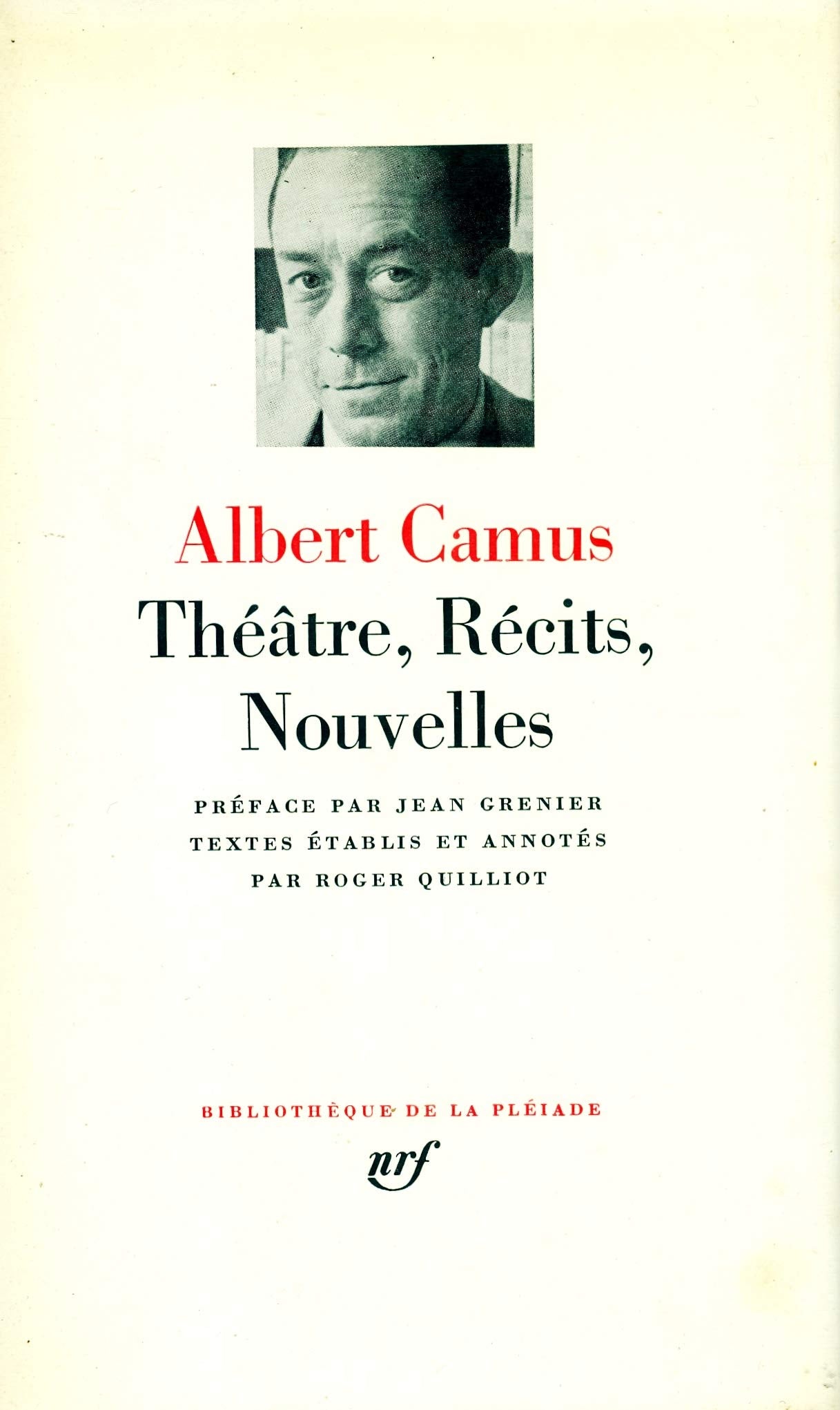 Albert Camus : Essais 9782070101054