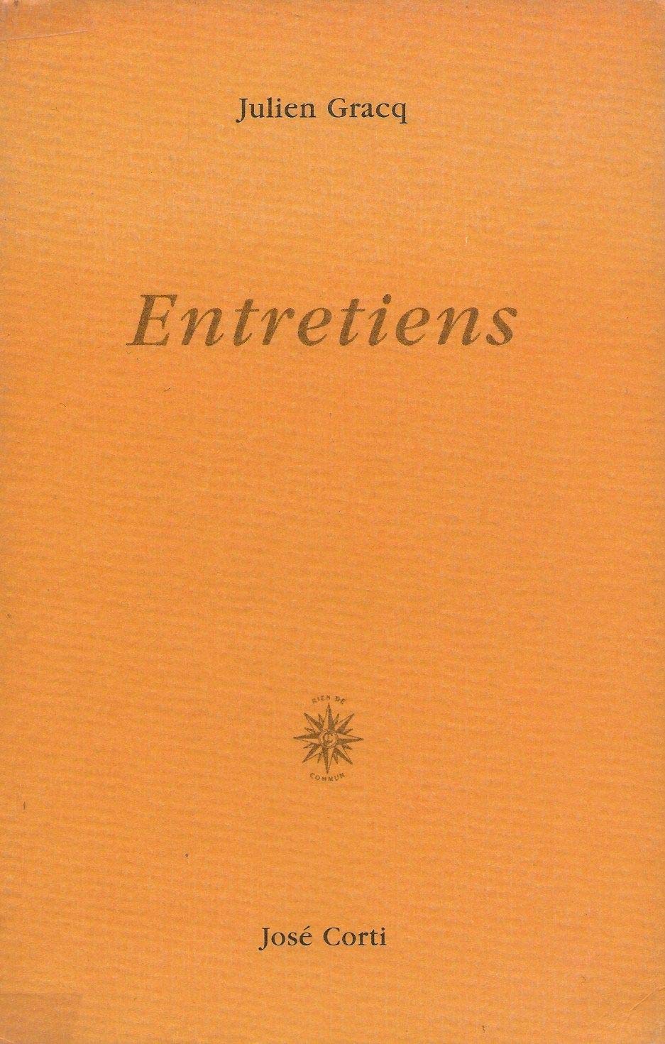 Entretiens (livre non massicoté) 9782714307637