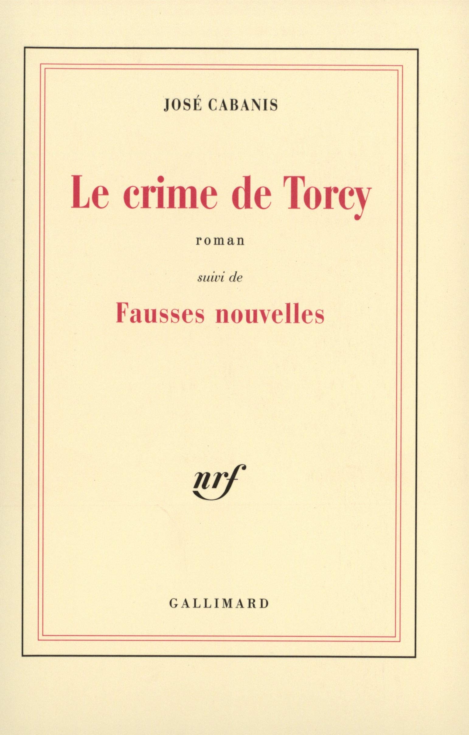 Le Crime de Torcy / Fausses nouvelles 9782070718689