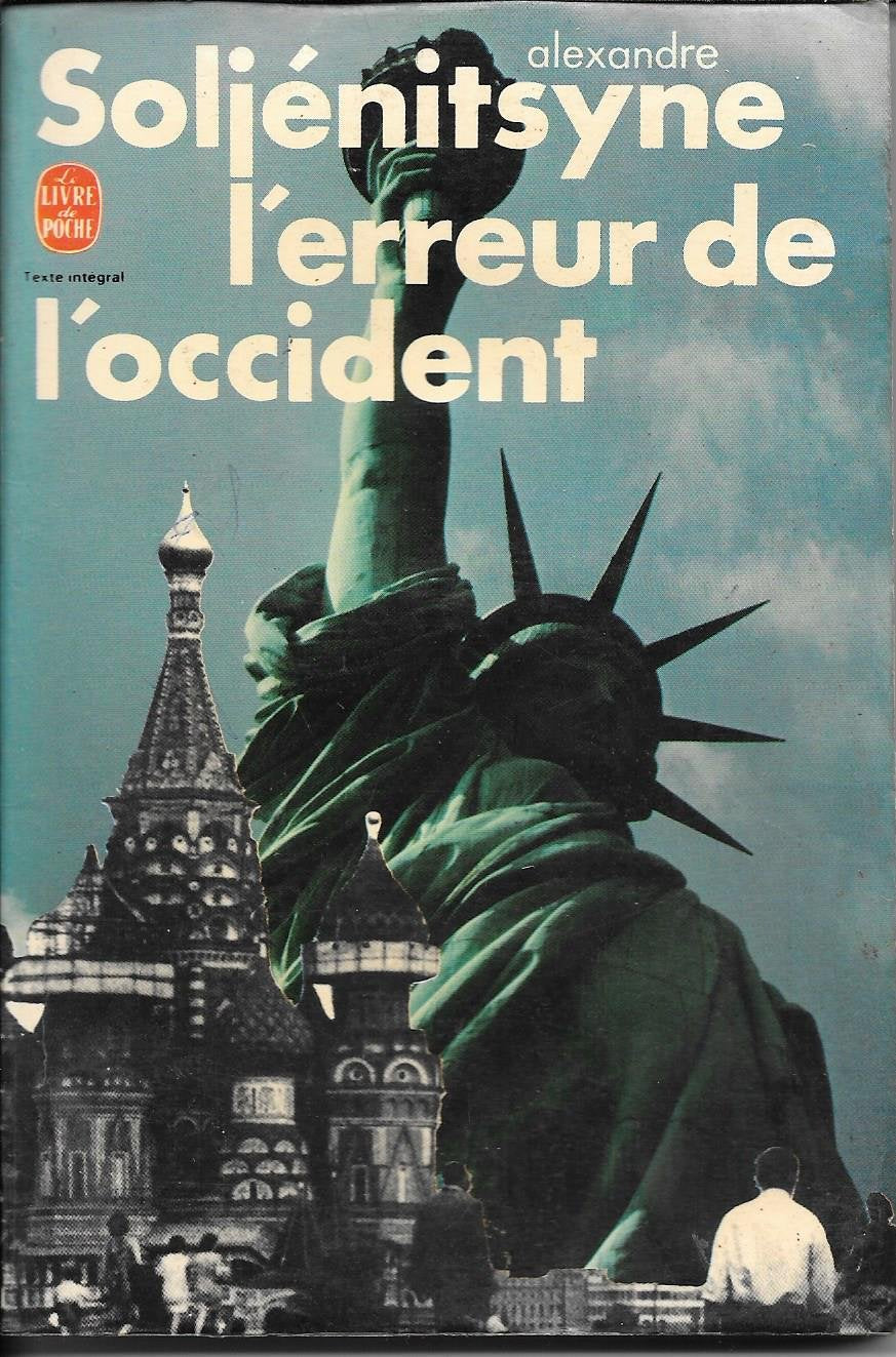 L'Erreur de l'Occident (Le Livre de poche) 9782253028390