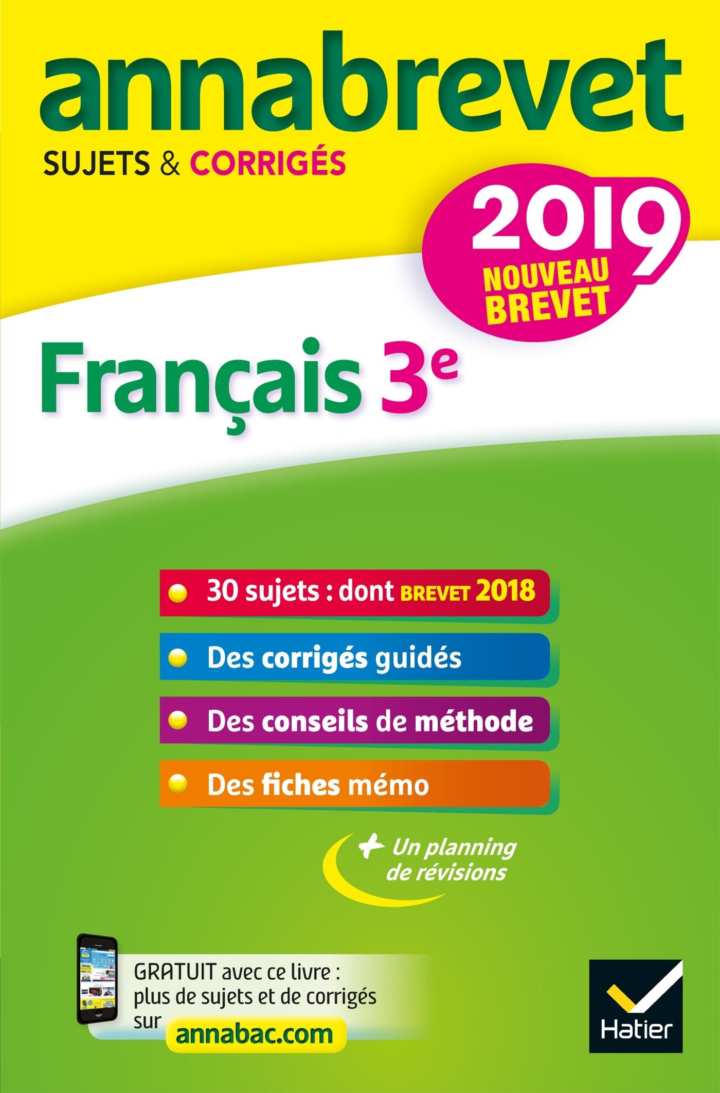 Français 3e: Sujets et corrigés 9782401045583