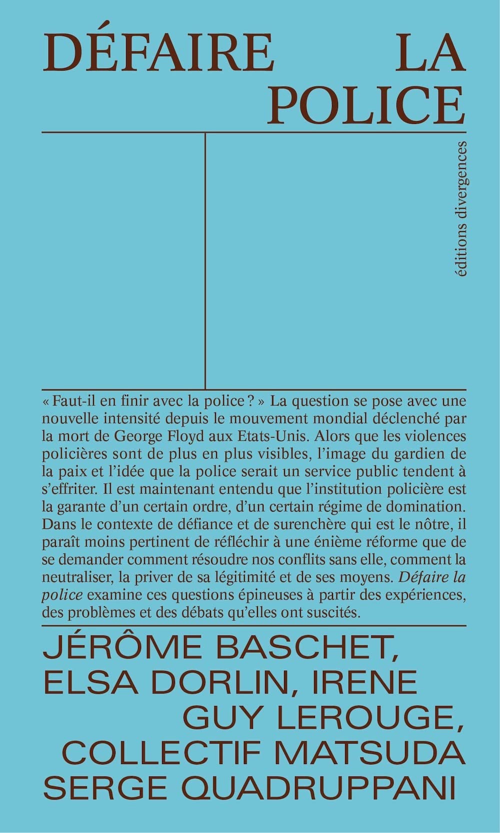 Défaire la police 9791097088408