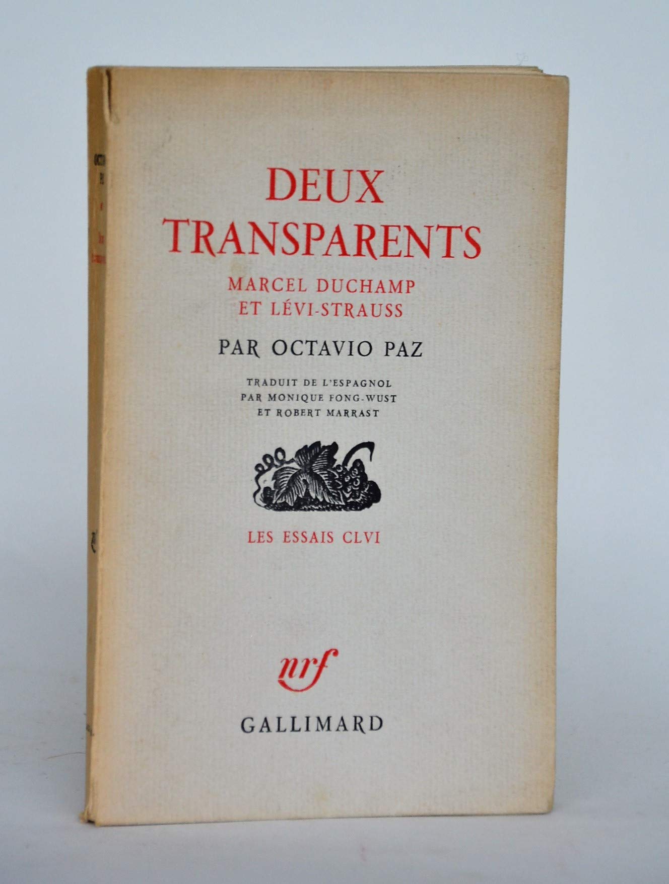 Deux transparents Marcel Duchamp et Claude Lévi-Strauss: MARCEL DUCHAMP ET CLAUDE LEVI-STRAUSS 9782070278411