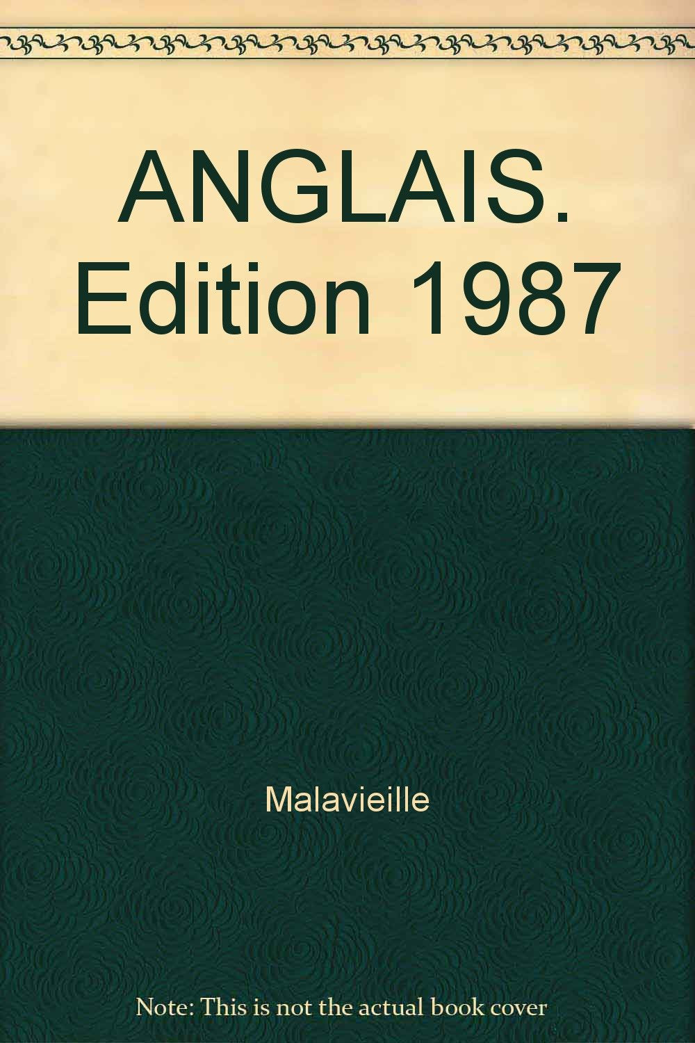 Anglais. Edition 1987 9782218077890