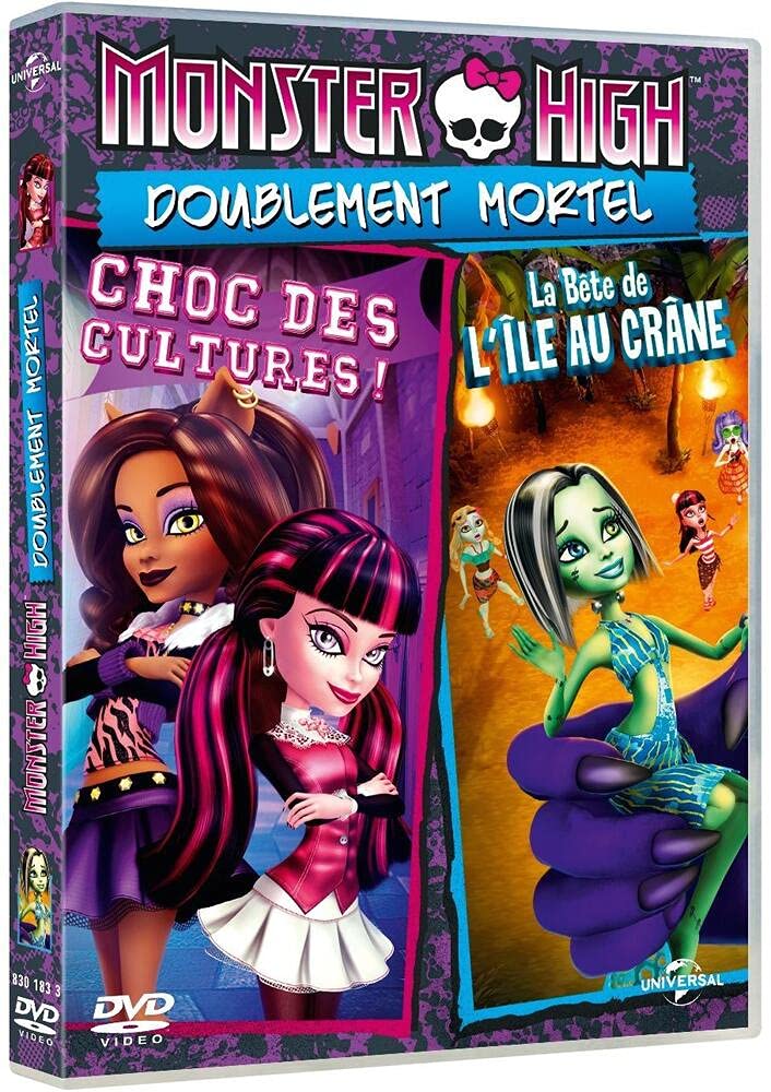 Monster High - Doublement mortel : Choc des cultures ! + La Bête de l'Île au Crâne [DVD + Copie digitale] 5053083018337