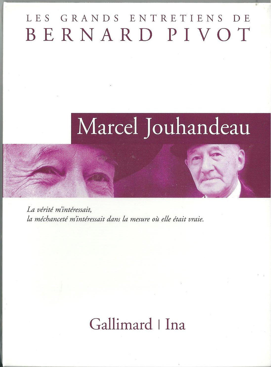 Les Grands entretiens de Bernard pivot (DVD) : Marcel Jouhandeau 3260050637848