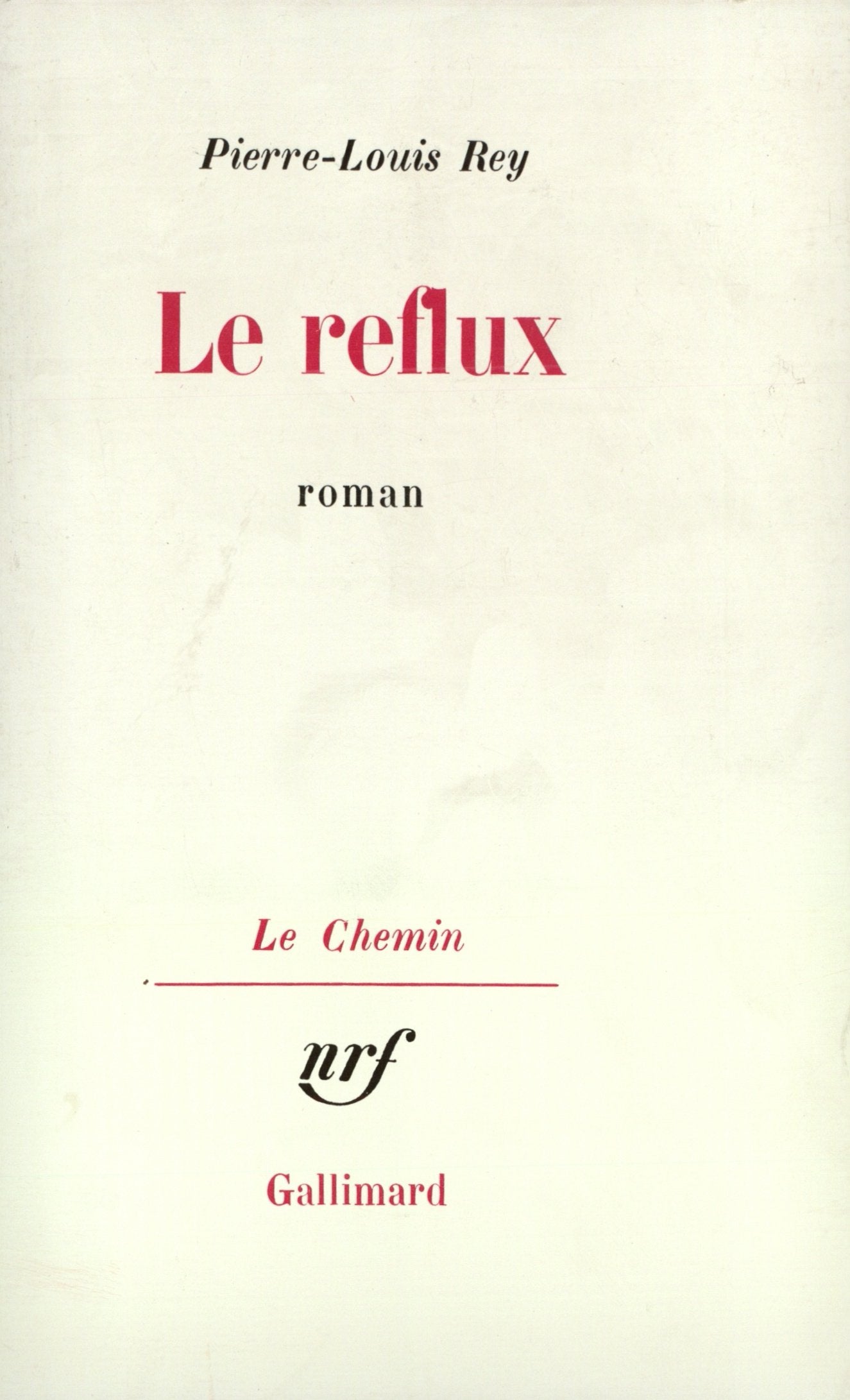 Le Reflux 9782070299775