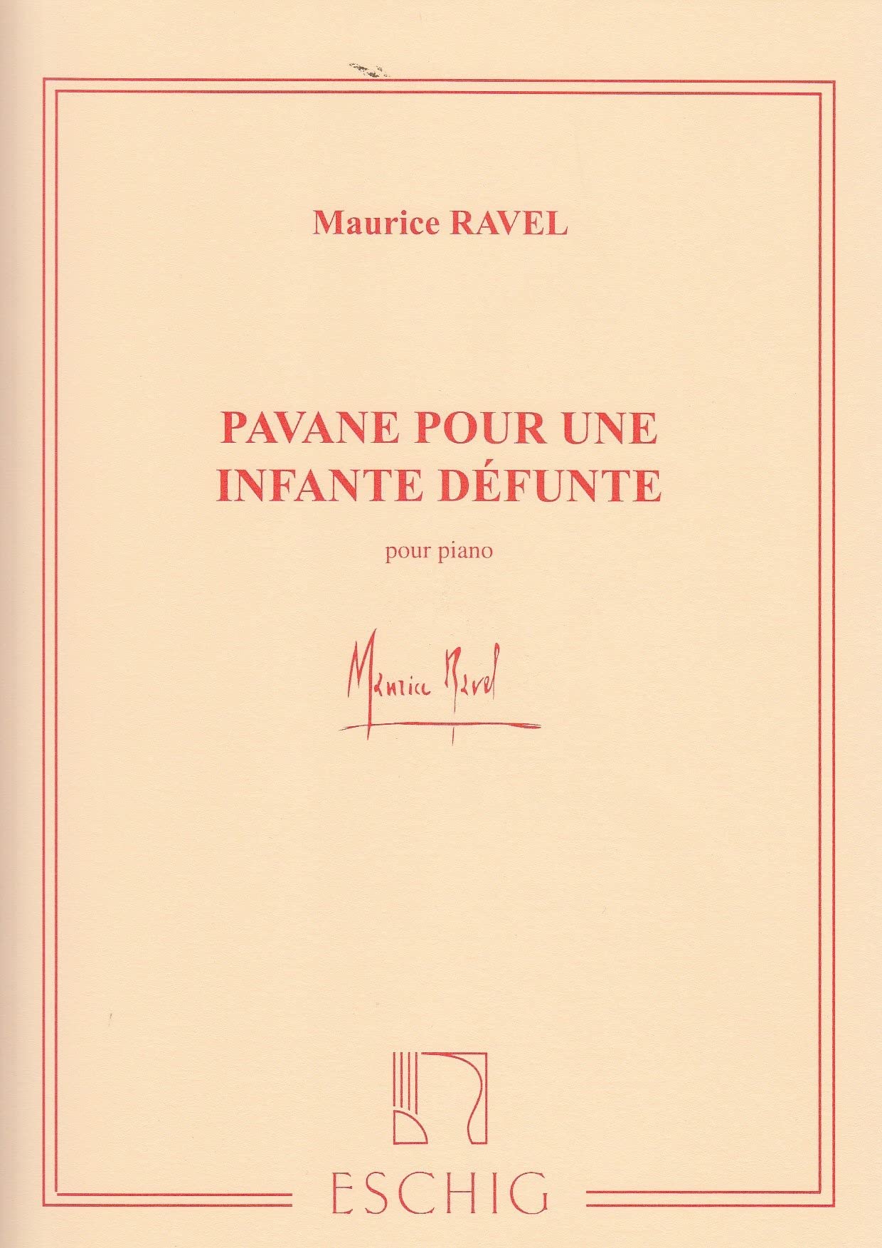 Pavane pour une infante défunte - Piano 9990090355030