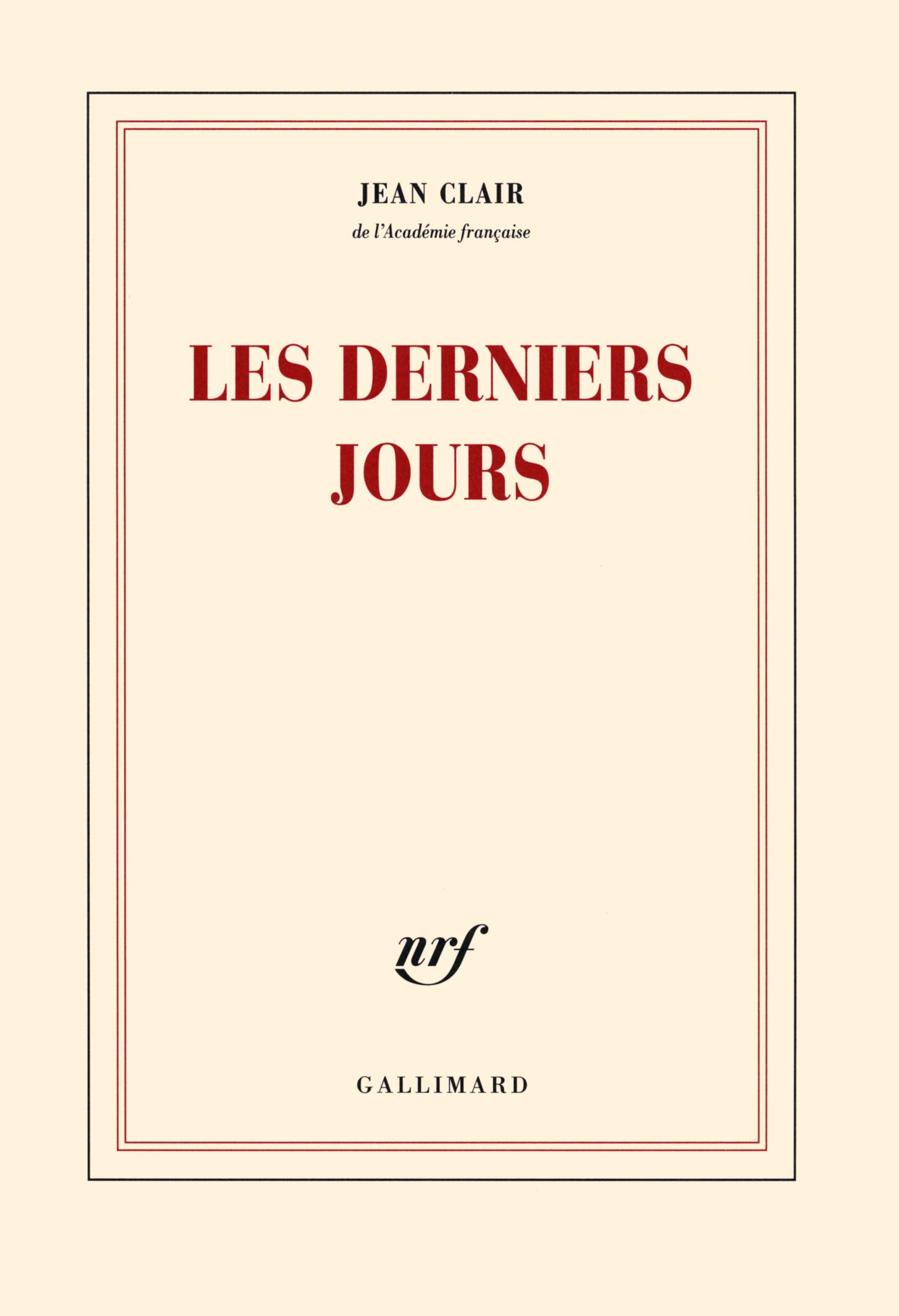 Les derniers jours 9782070142651