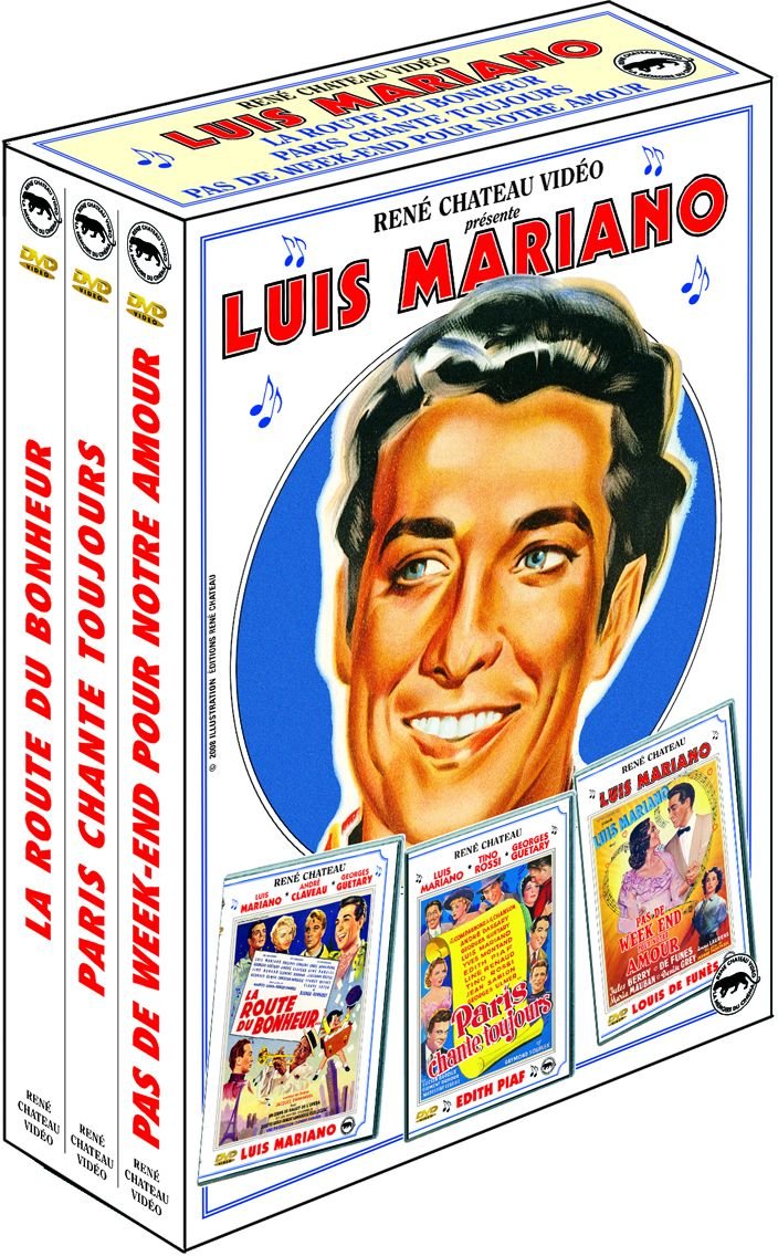 Coffret Luis Mariano : la Route du Bonheur Pas de Week-End pour Notre Amour Paris Chante Toujours 3294333041831