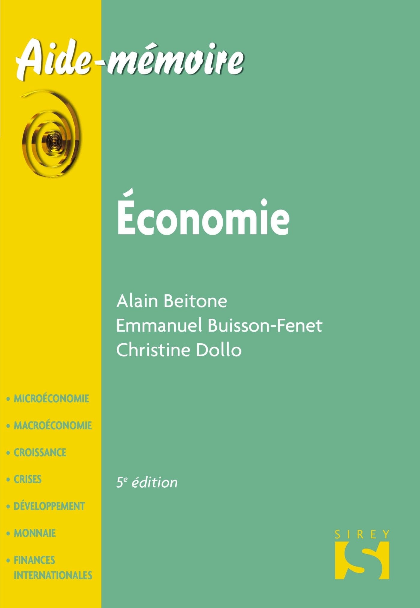 Économie - Aide-mémoire 9782247084883