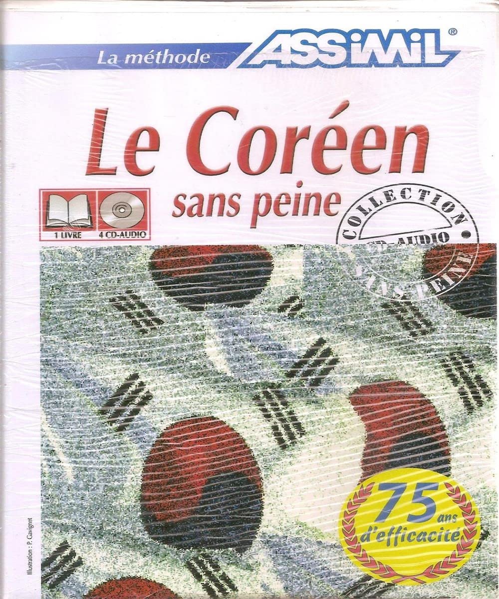 Le Coréen sans peine (1 livre + coffret de 4 CD) 3135415000769