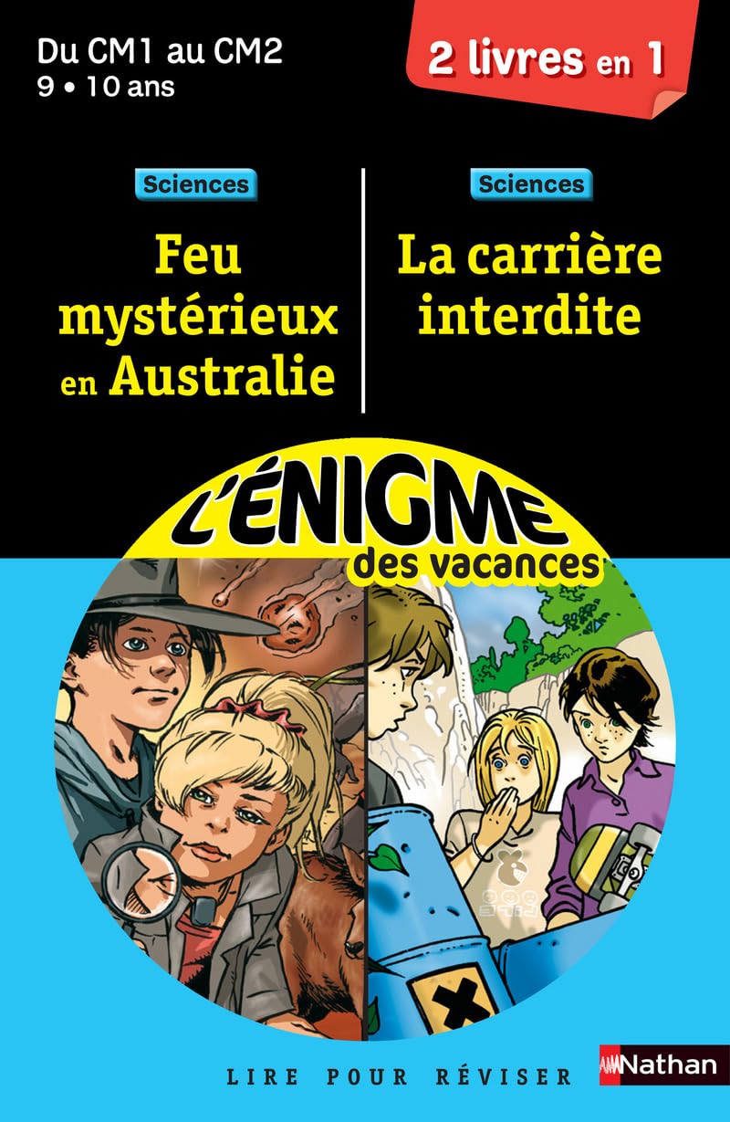 Cahier de vacances - Enigmes duo La carrière interdite / Feu mystérieux en Australie - CM1 - CM2 9782091893587