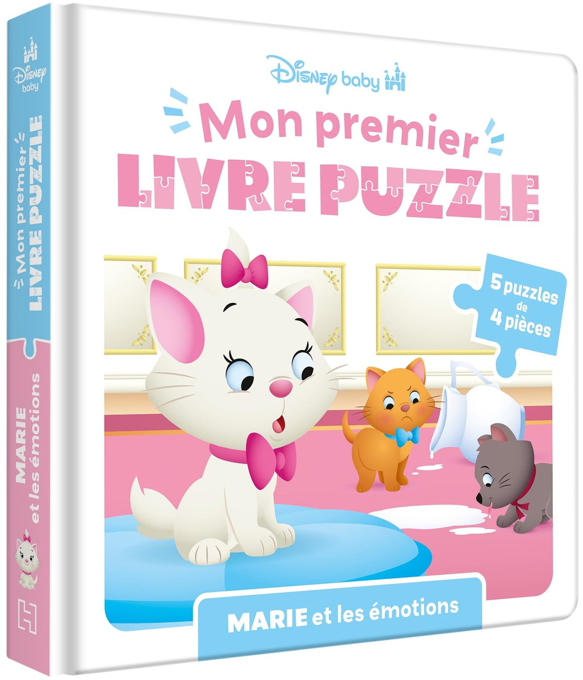 DISNEY BABY - Mon Premier Livre Puzzle - 4 pièces - Marie et les émotions - LES ARISTOCHATS 9782017303138