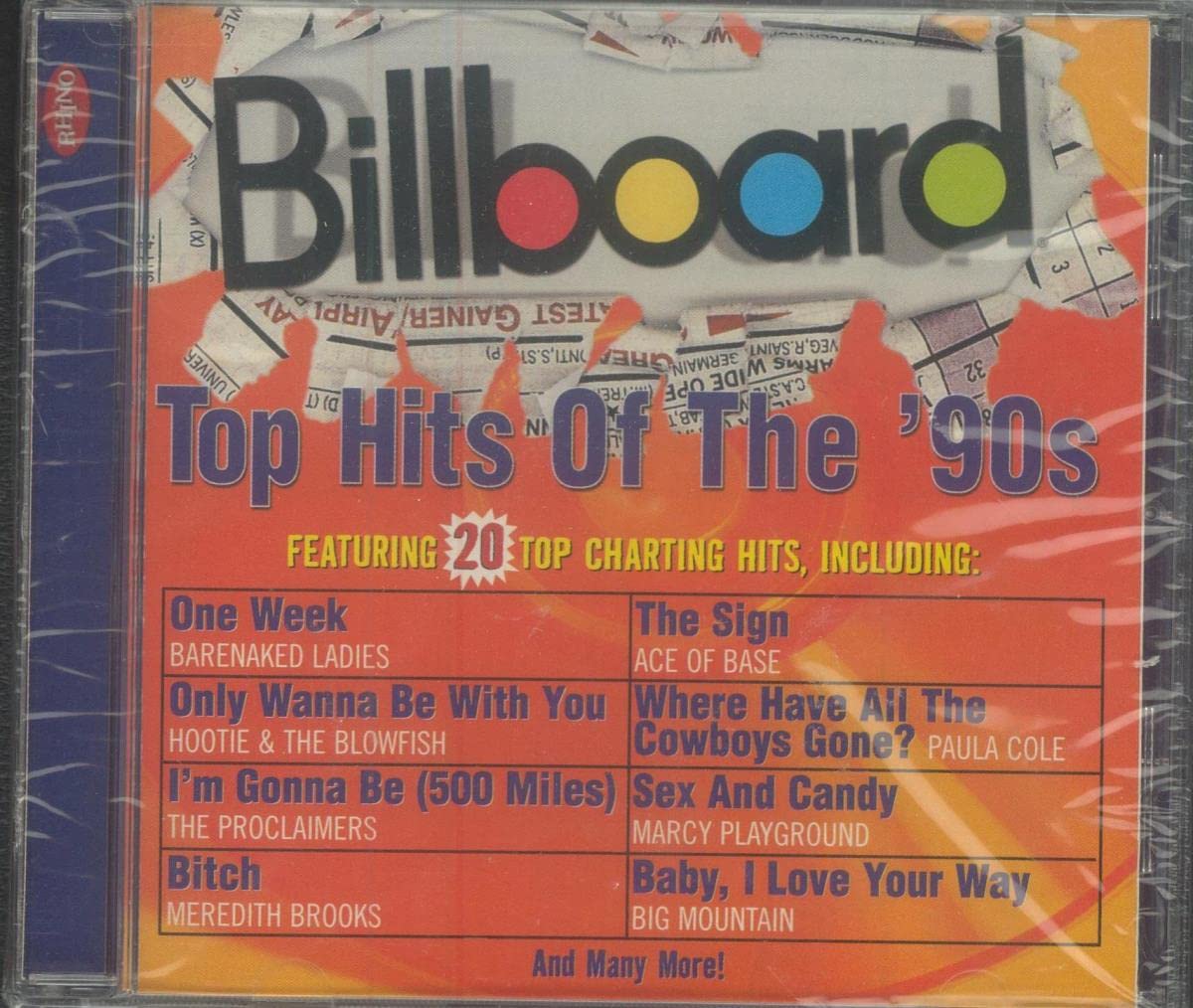 Billboard Top Hits of The 90's 0081227432720