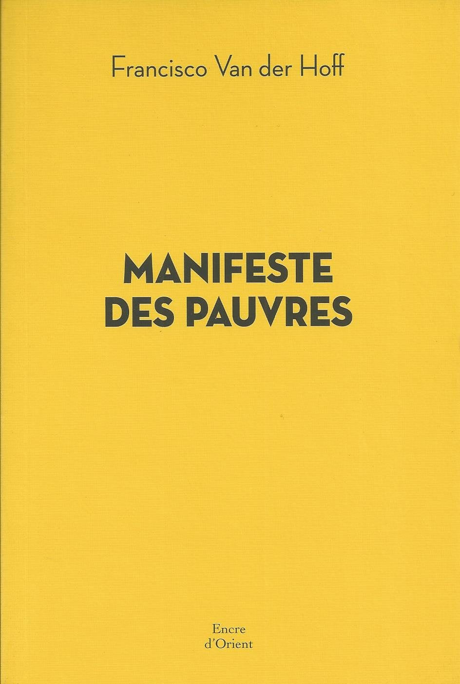 Le manifeste des pauvres 9782362430084