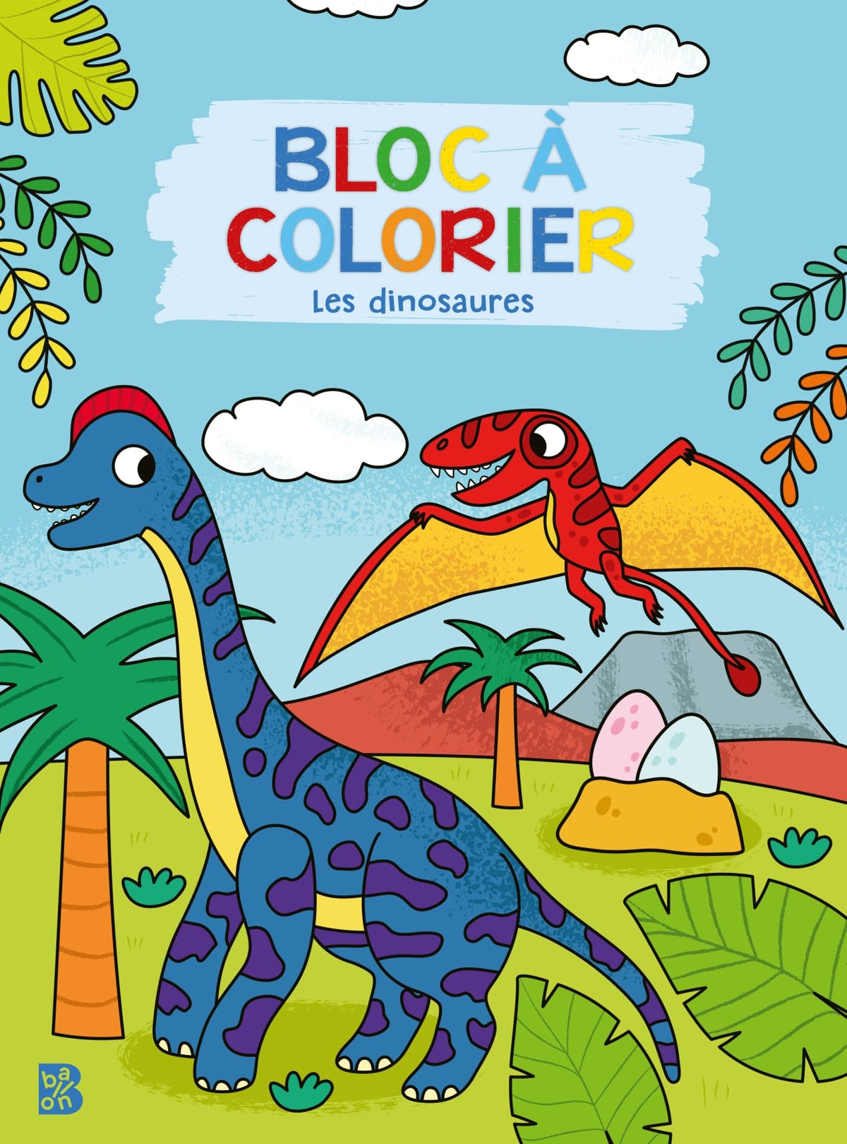 Bloc à colorier - Les dinosaures 9789403244808