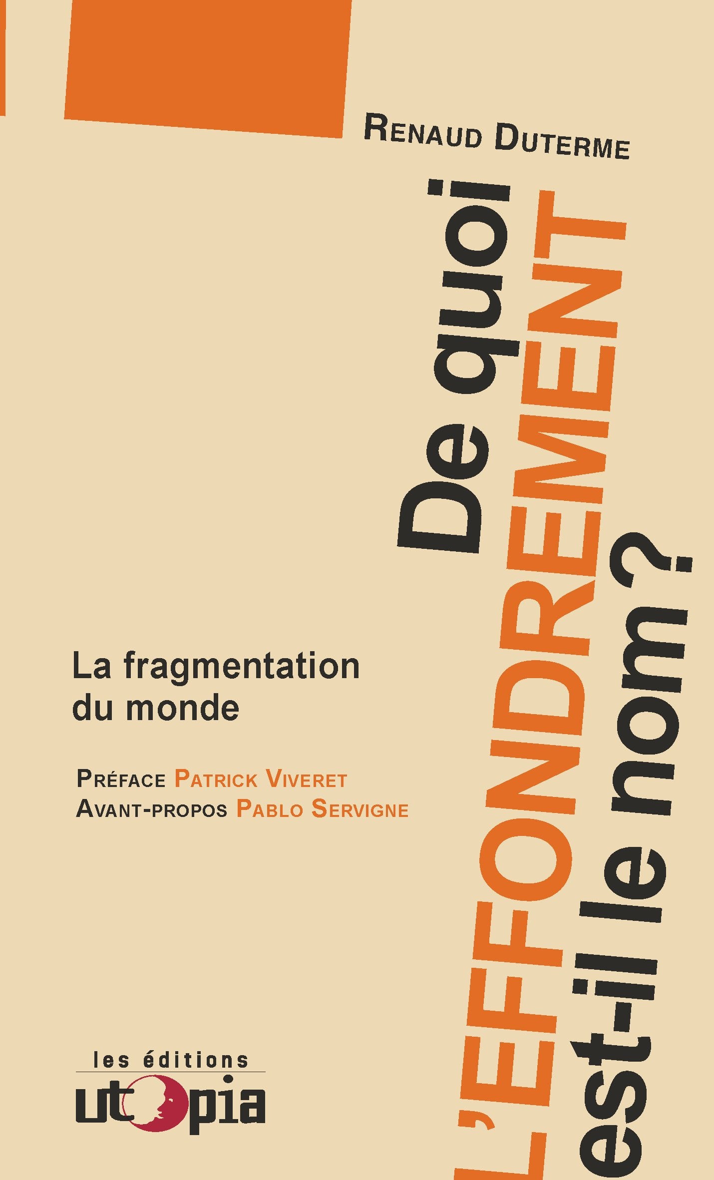 De quoi l'effondrement est-il le nom? 9782919160211