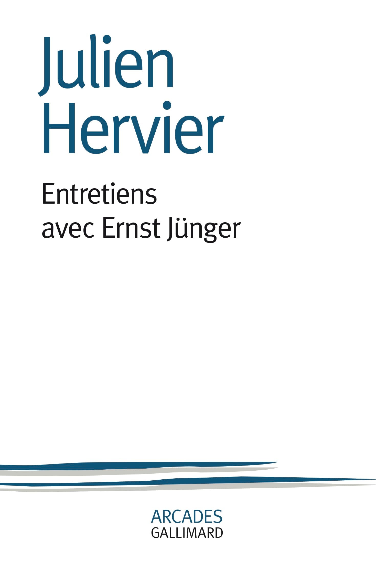 Entretiens avec Ernst Jünger 9782070706877