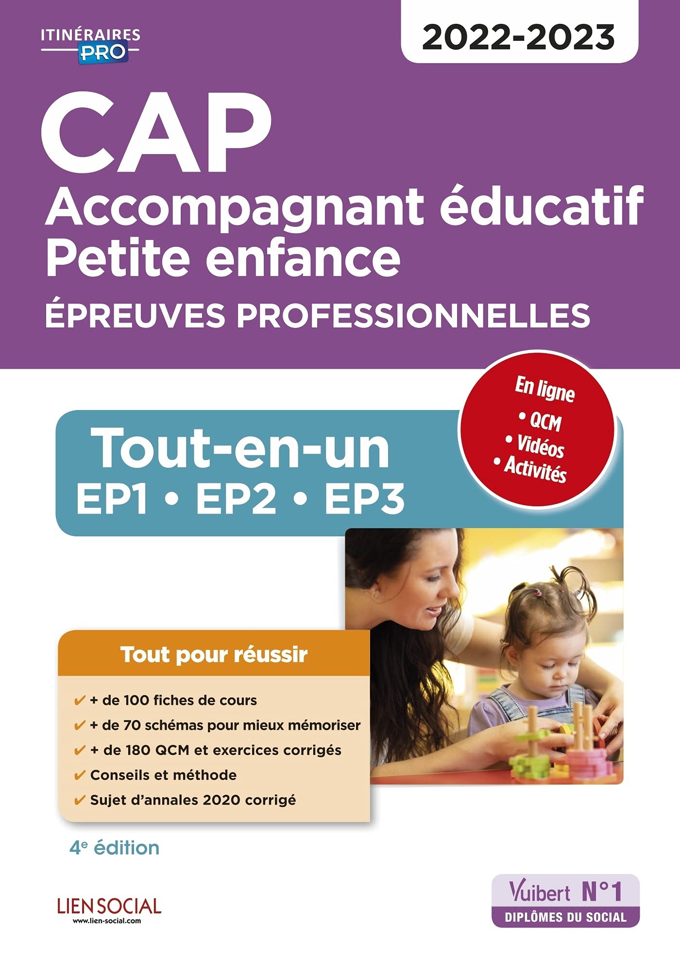 CAP Accompagnant éducatif petite enfance - Épreuves professionnelles: Tout-en-un pour réussir les EP1, EP2 et EP3 - 2022-2023 9782311210064