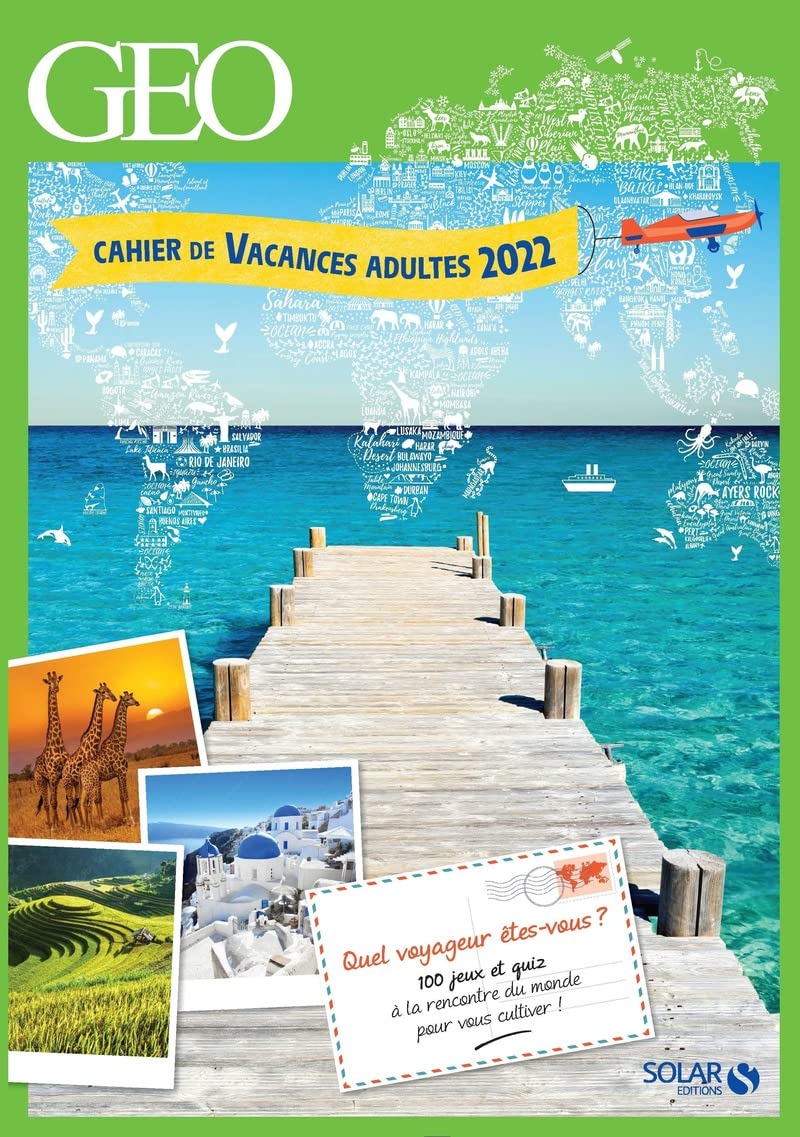 Cahier de vacances pour adultes Géo 2022 9782263178603