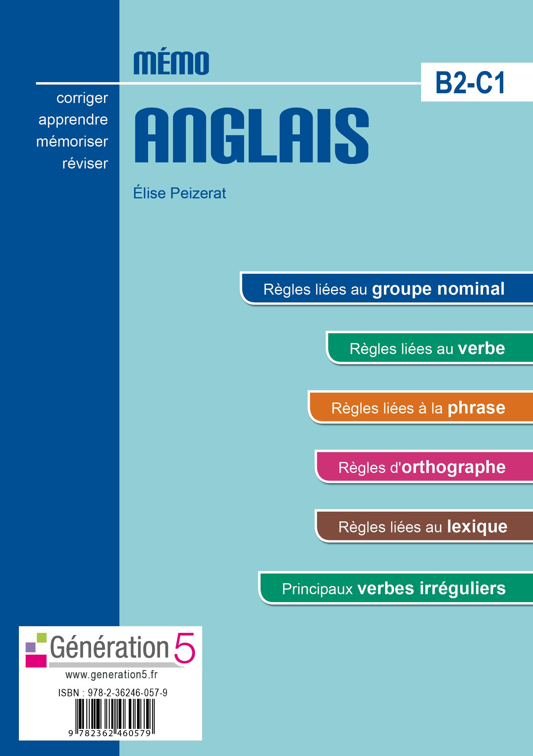 Mémo anglais B2-C1 (classes prépas/ens. supérieur) - édition 2016 9782362460579