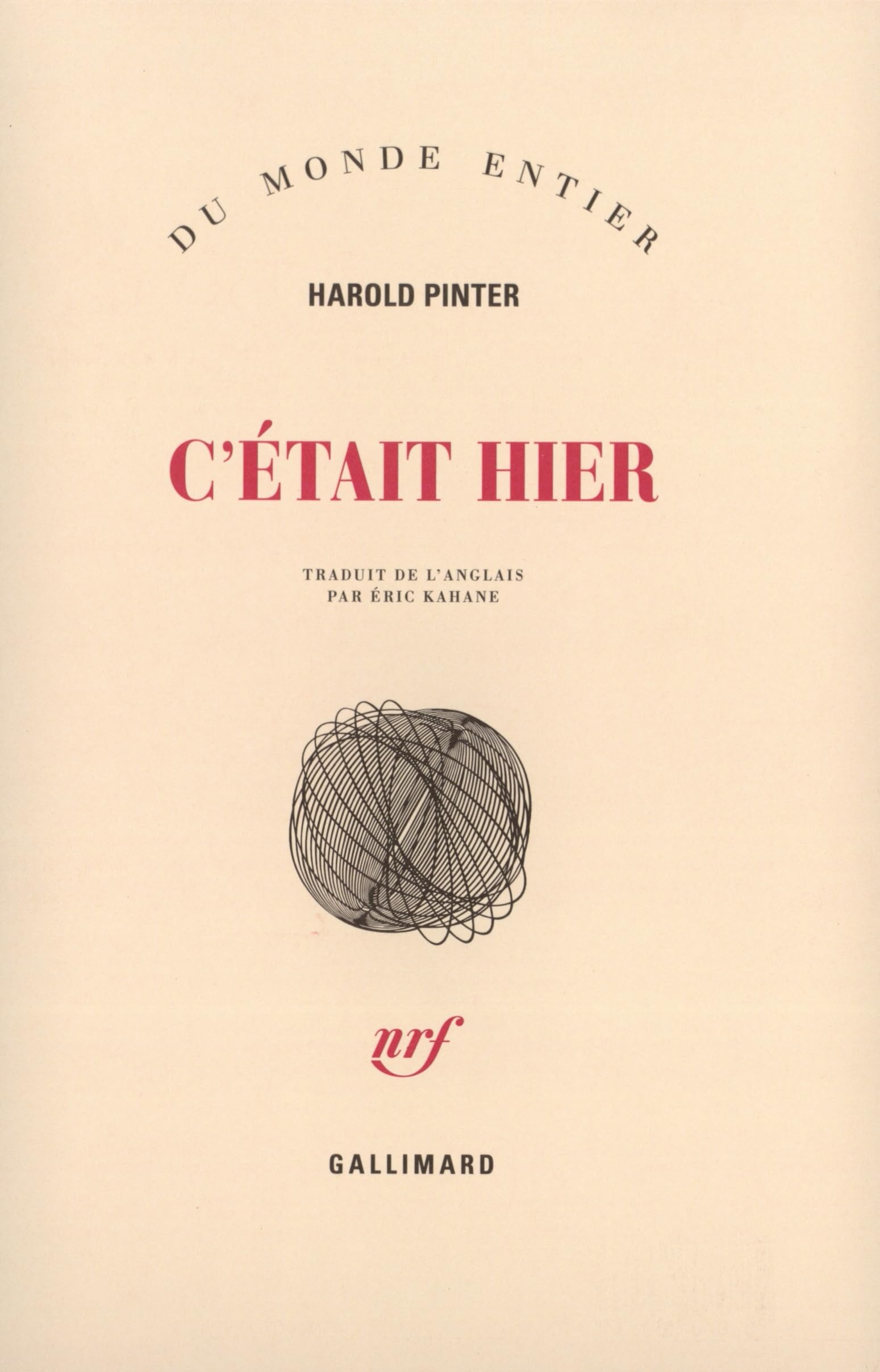 C'était hier 9782070280933