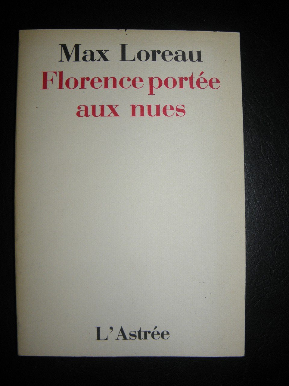 Florence portée aux nues 9782906233003
