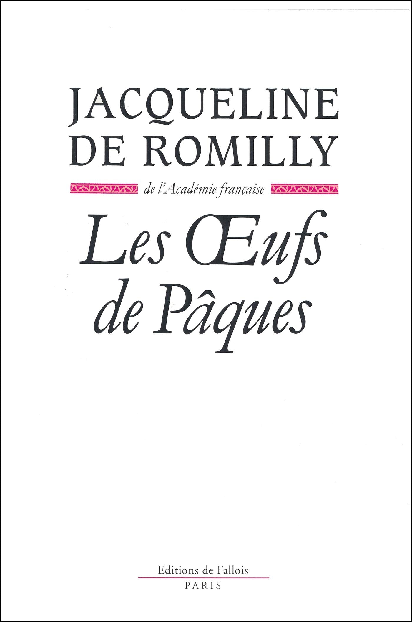 Les Oeufs de Pâques 9782877061865