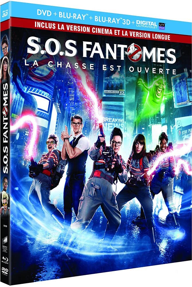 SOS Fantômes [Combo Blu-ray 3D + Blu-ray 2D version longue + DVD + Copie digitale UltraViolet] ( boite en plastique) [Combo Blu-ray 3D + Blu-ray 2D version longue + DVD + Copie digitale UltraViolet] 3333299302997