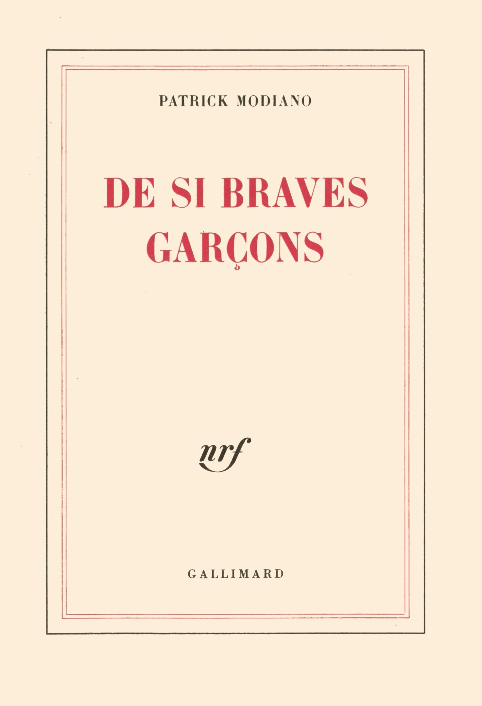 De si braves garçons 9782070236473