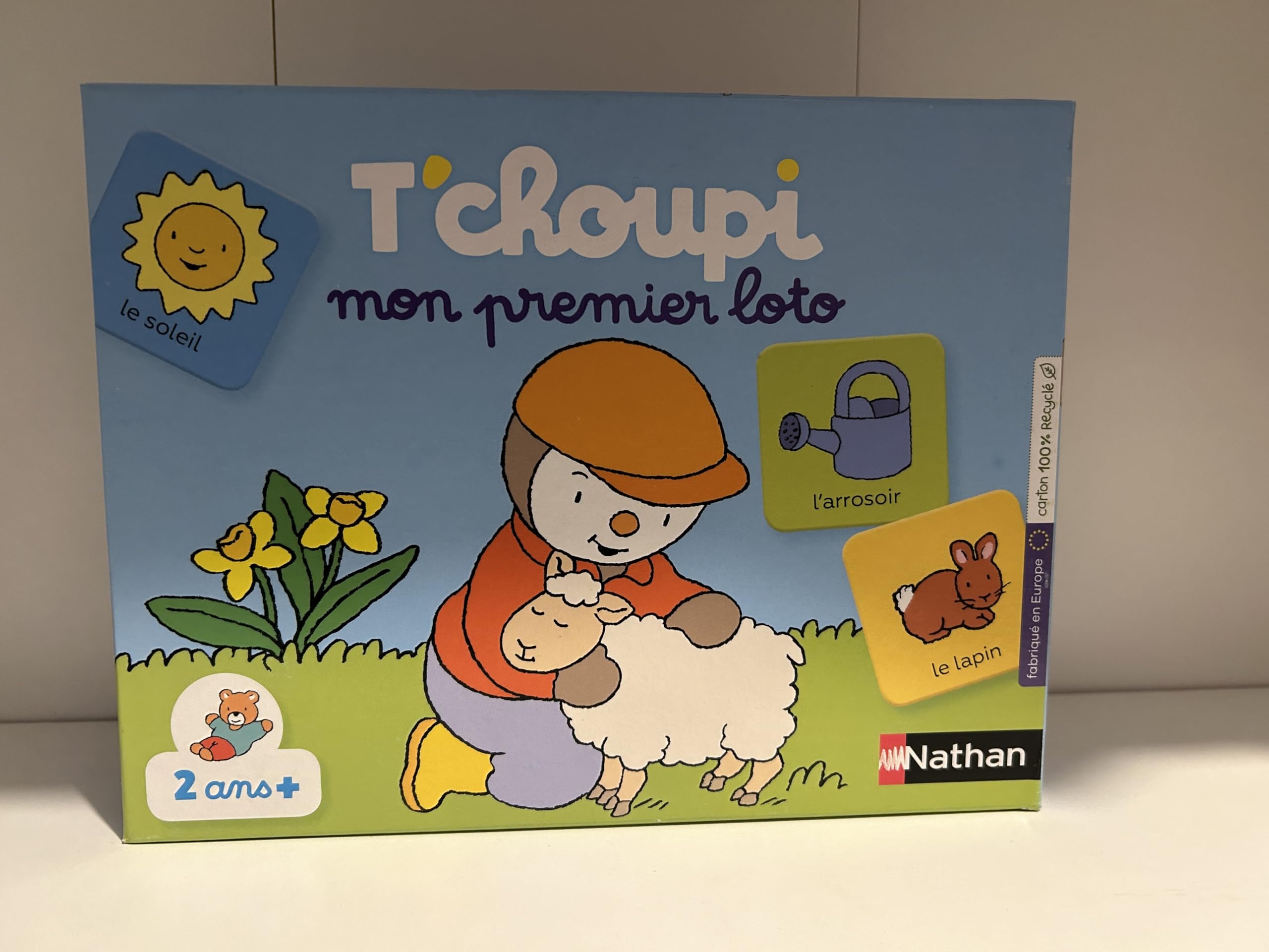 Nathan 31000 T'choupi Mon Premier Loto - Association d'Images et Apprentissage des 4 Saisons - Développe l'Observation et la Concentration - Jeu Educatif - Pour Enfants à partir de 2 ans, Multicolore 8410446310007