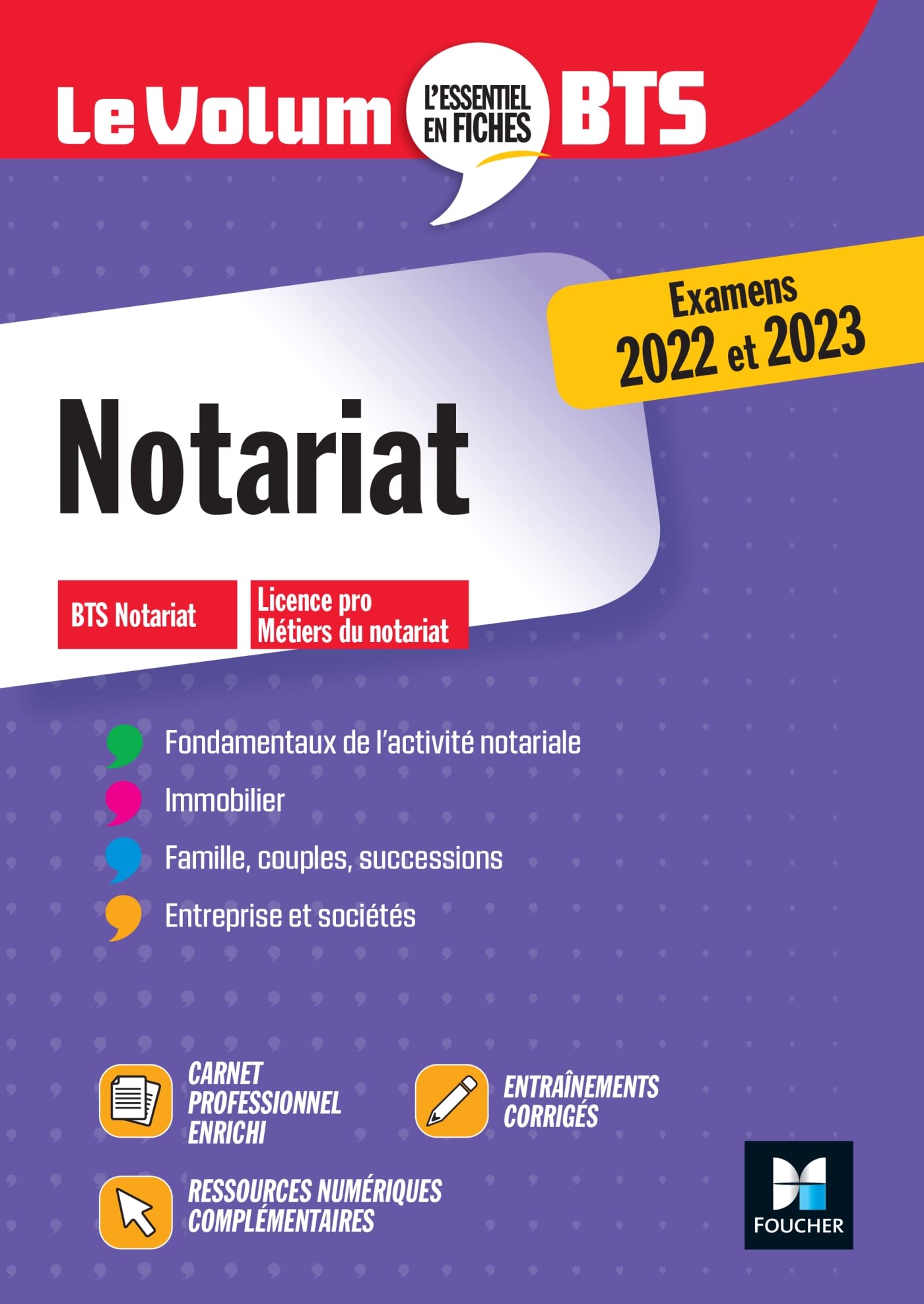 Le Volum' BTS - BTS Notariat - Révision et entraînement 9782216158485
