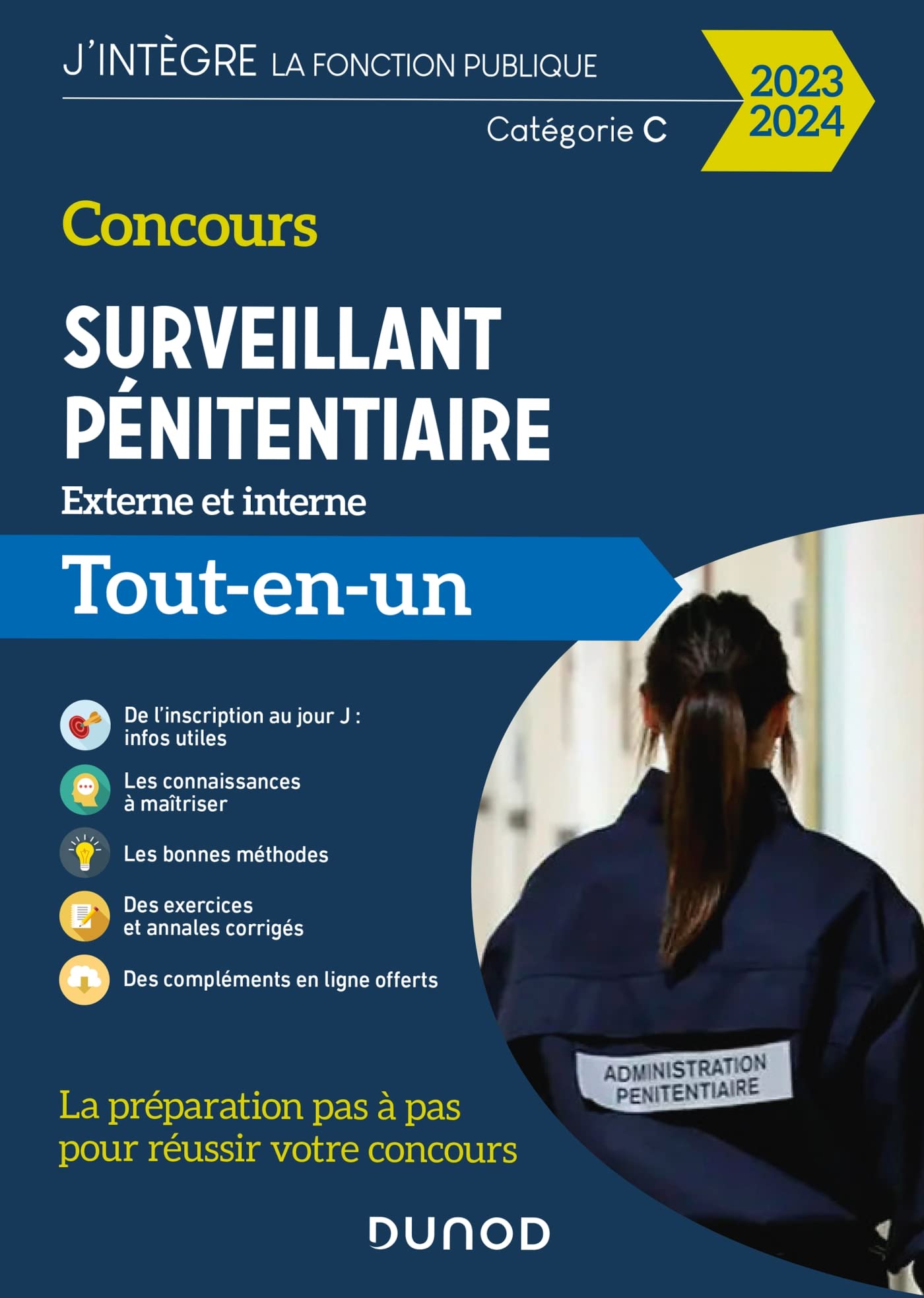 Concours Surveillant pénitentiaire - Tout-en-un - Concours externe et interne 2023-2024 9782100842827