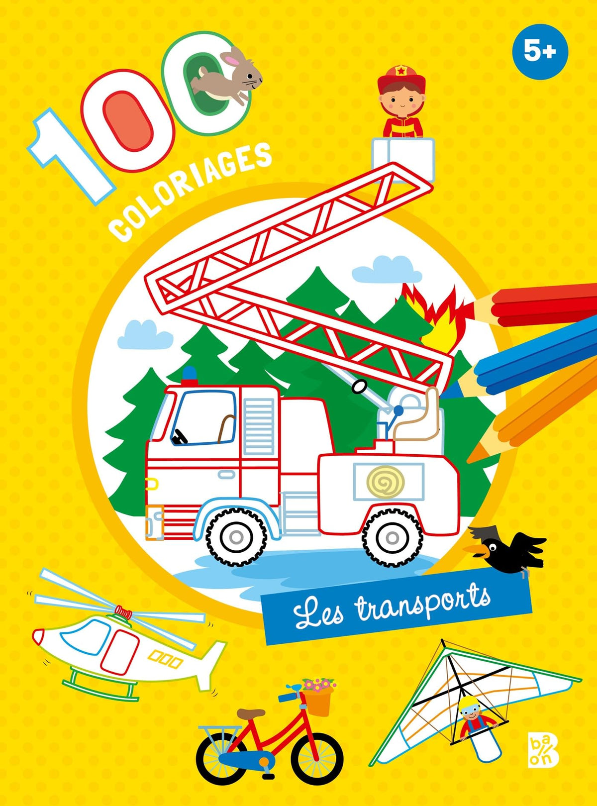 100 coloriages - Les transports 9789403243566