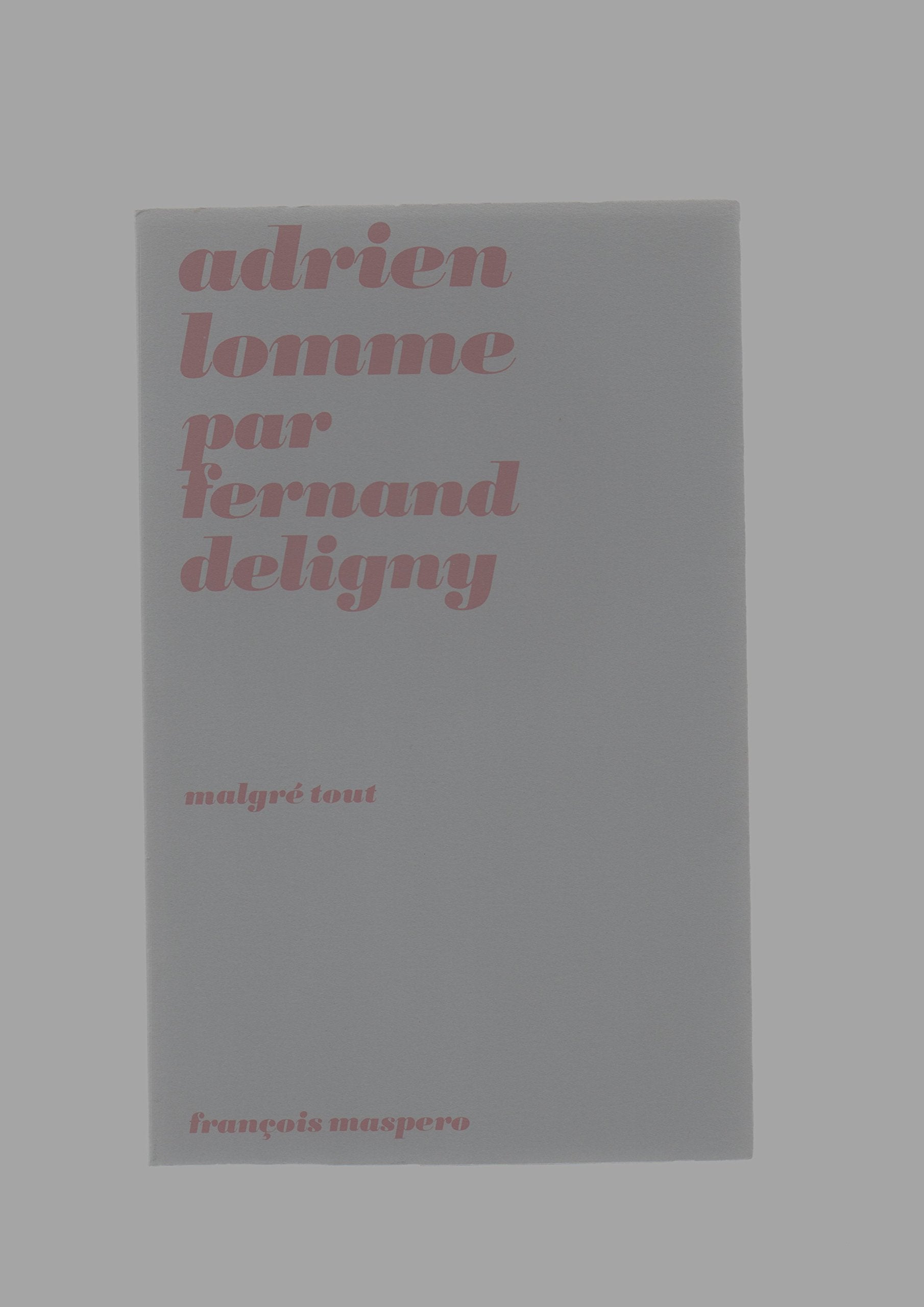 Adrien Lomme 9782707108395