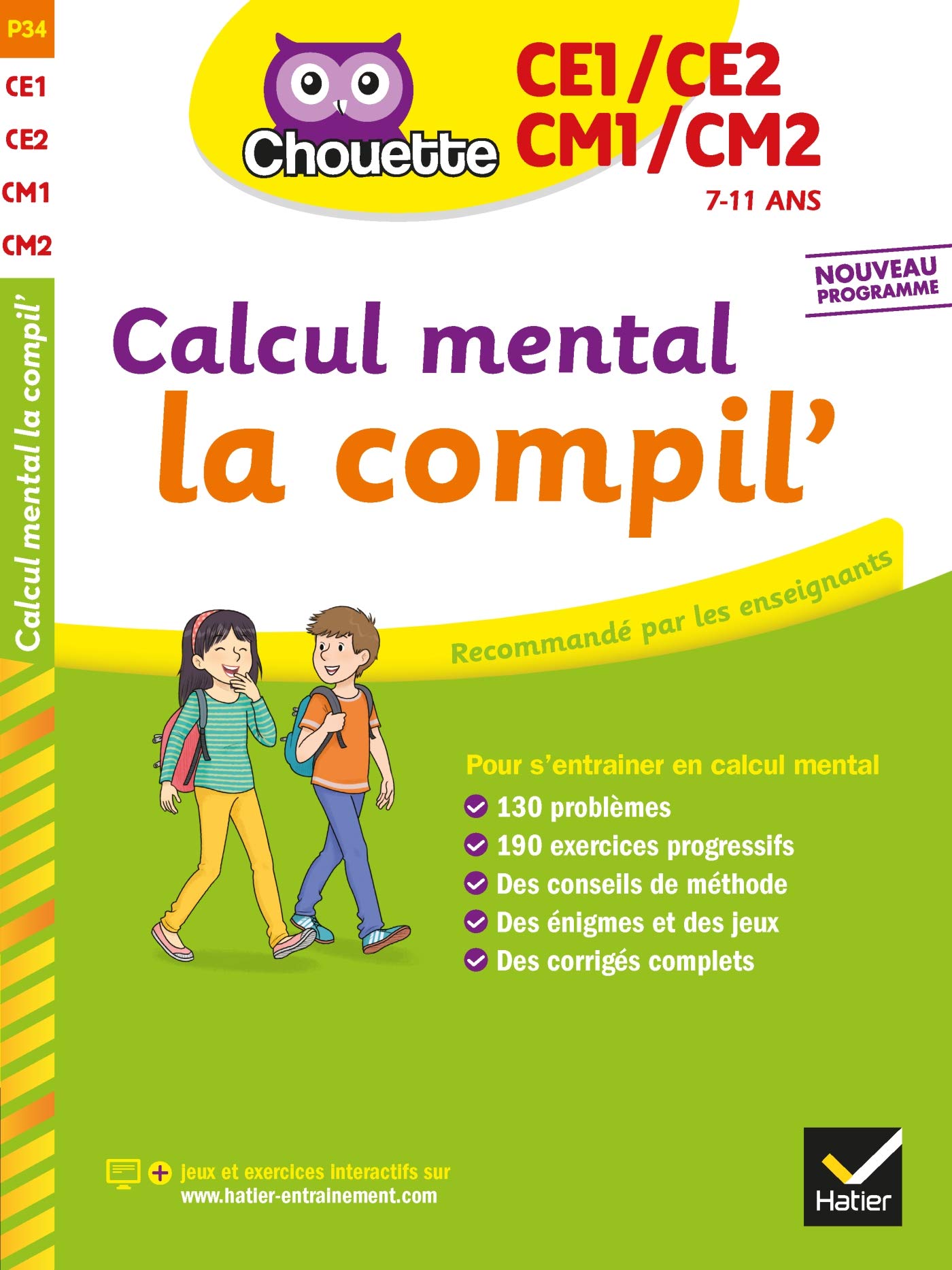 Calcul mental du CE1 au CM2 9782401061613