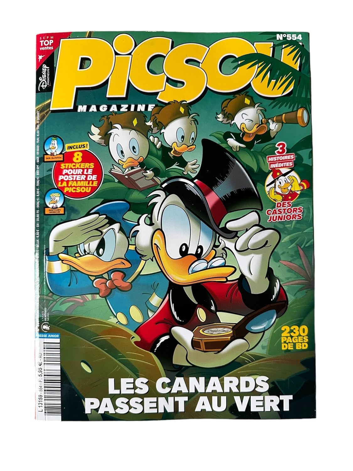 Picsou Magazine Numéro 554 : Les canards passent au vert 