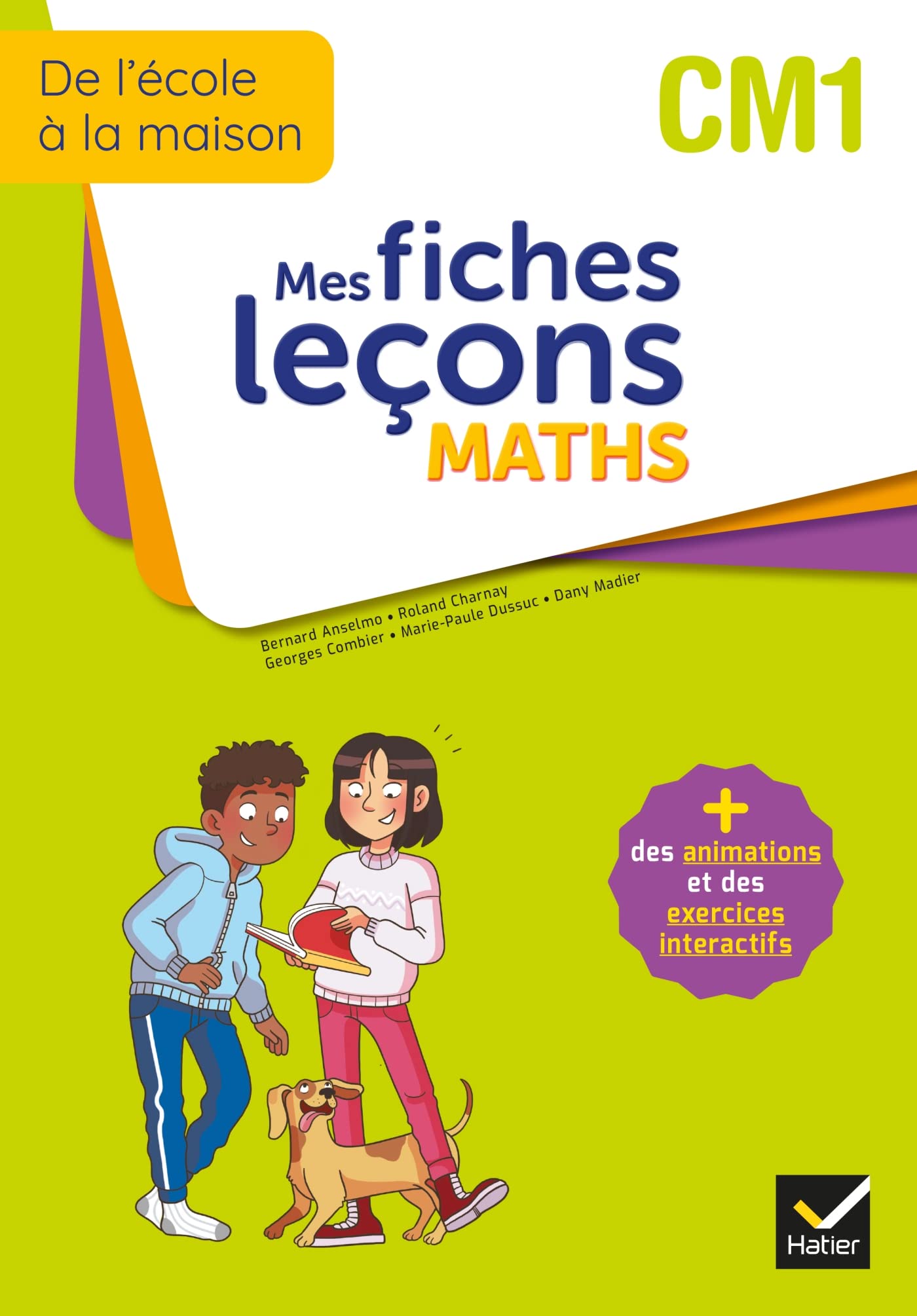 De l'école à la maison - Maths CM1 Ed. 2022 - Mes fiches Leçons de Maths + exercices numériques 9782401085350