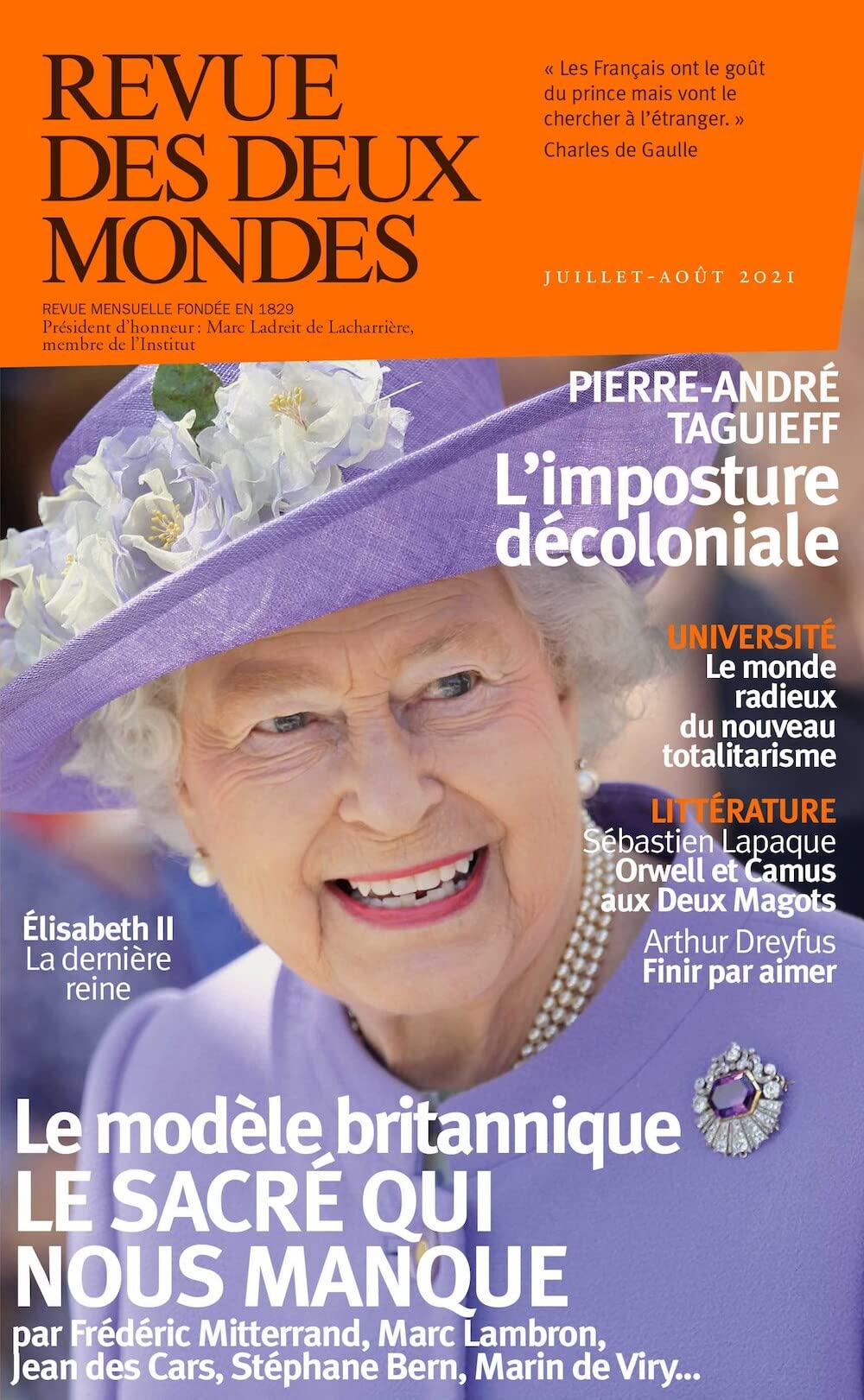 Revue des Deux Mondes Juillet 2021 - Lady Di 9782356502445