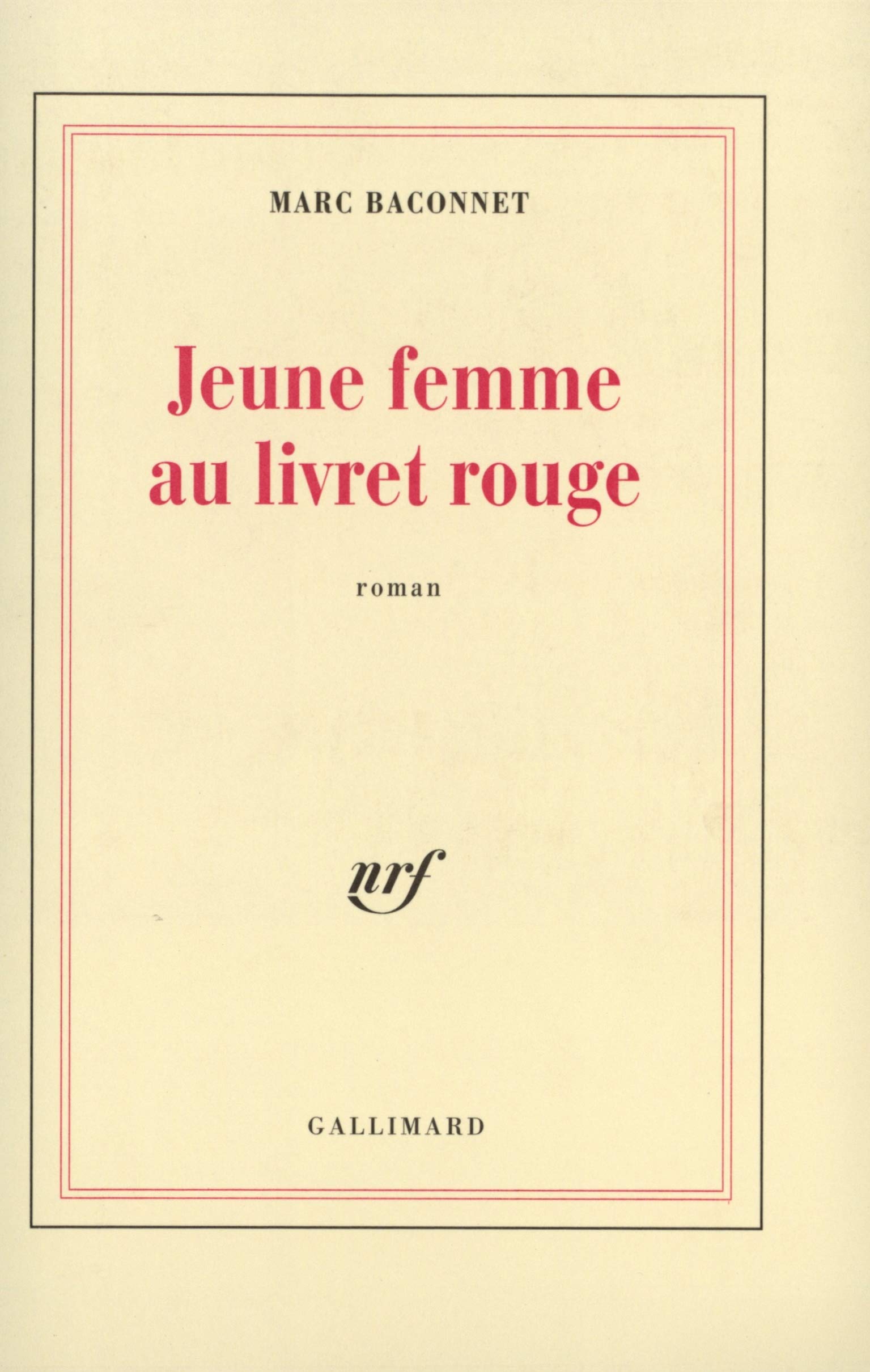 Jeune femme au livret rouge 9782070740017