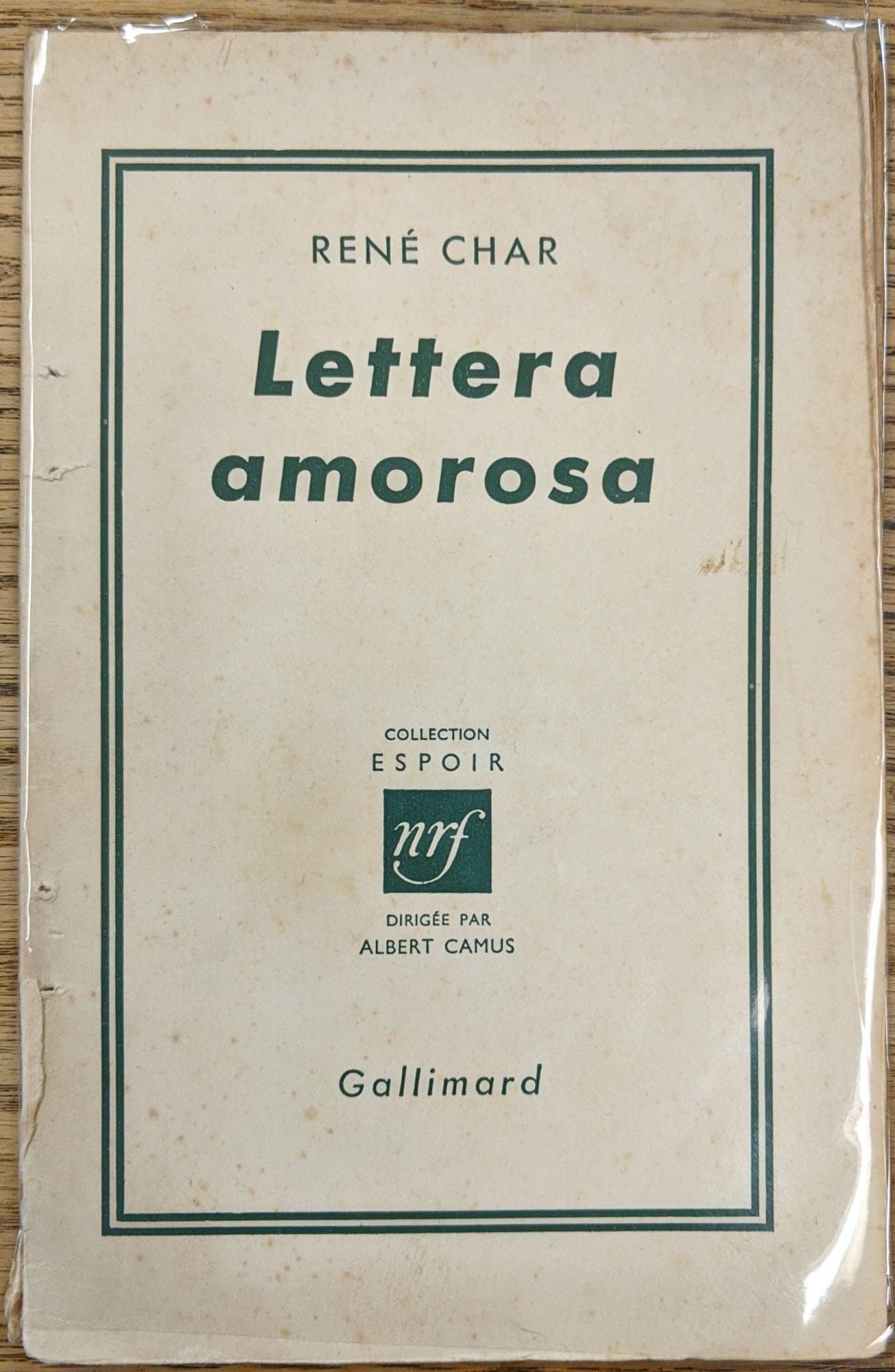 Lettera amorosa 9782070213726