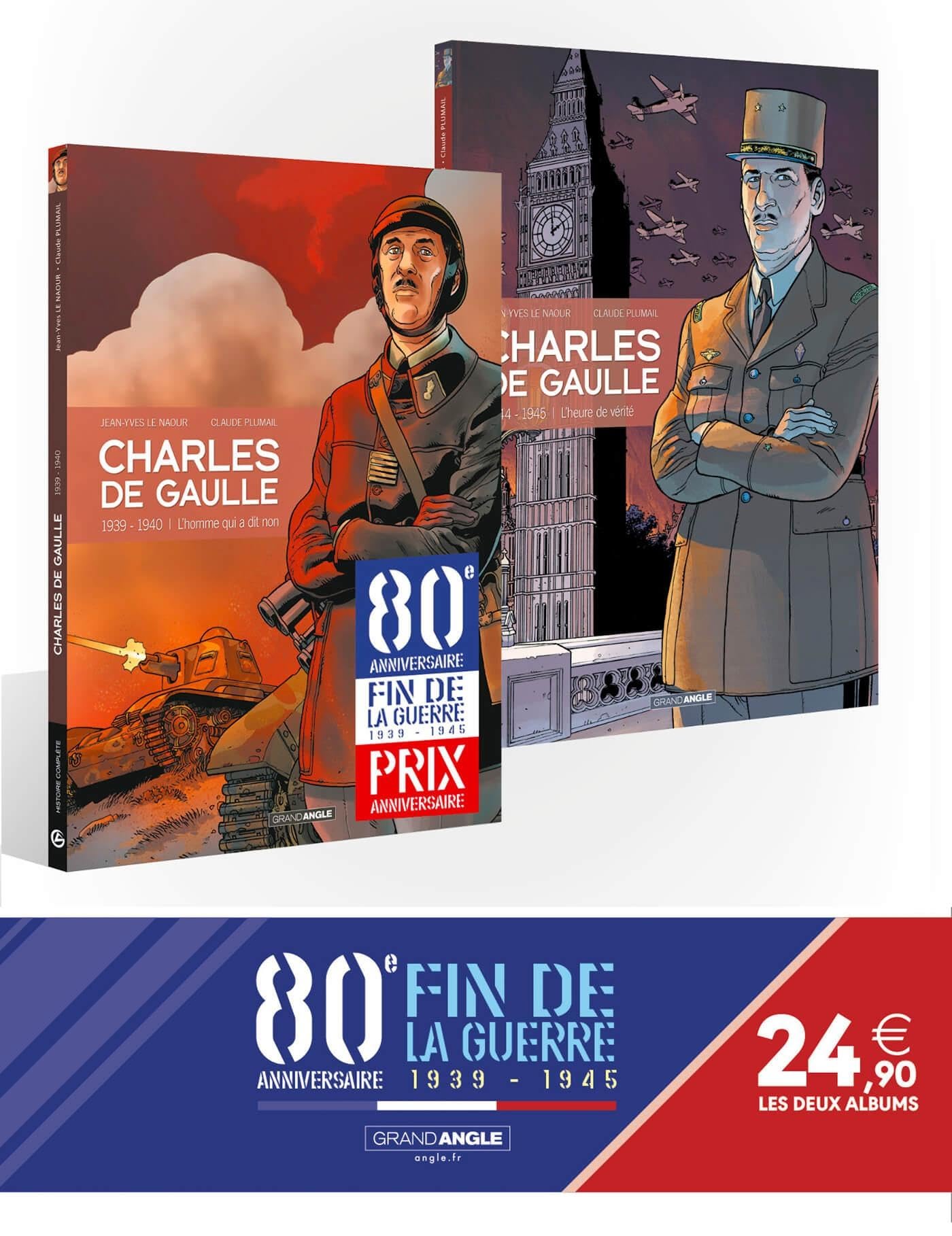 Charles de Gaulle - Pack 80 ans de la guerre 39/45 - vol. 02 et 03 9791041114054