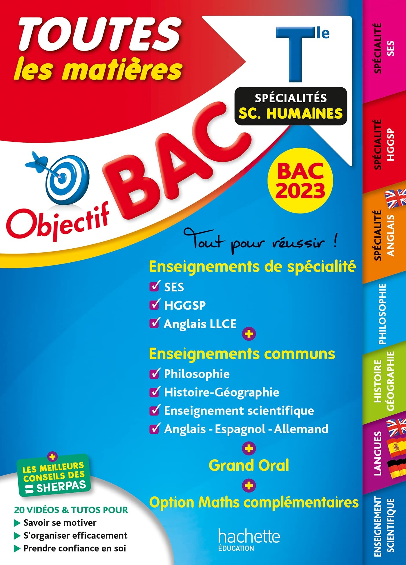 Objectif Bac 2023 - Term Spécialités sciences humaines Toutes les matières 9782017185925