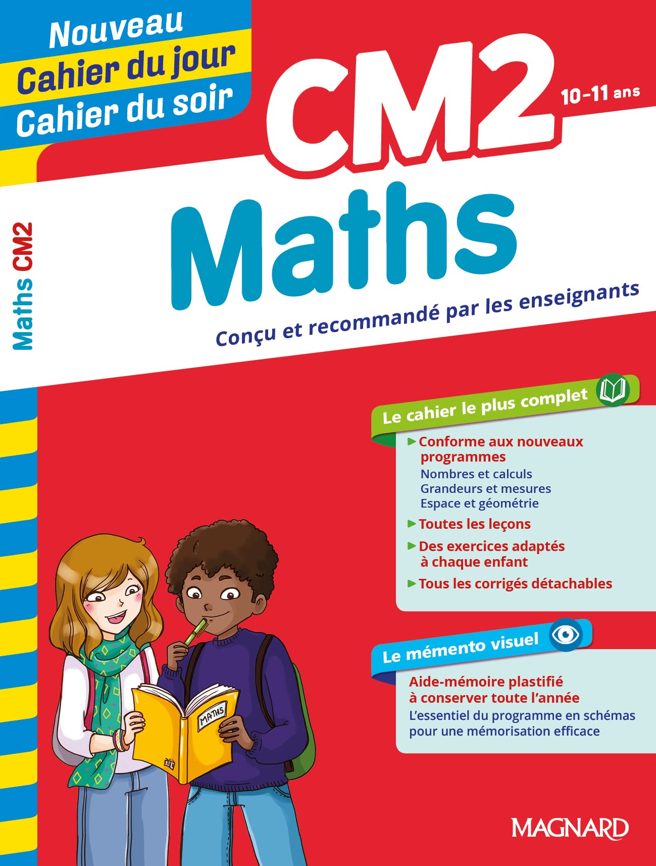 Maths CM2 - Cahier du jour Cahier du soir 9782210762305