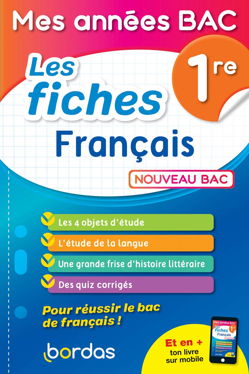 Mes années BAC - Fiches Français 1re 9782047357897